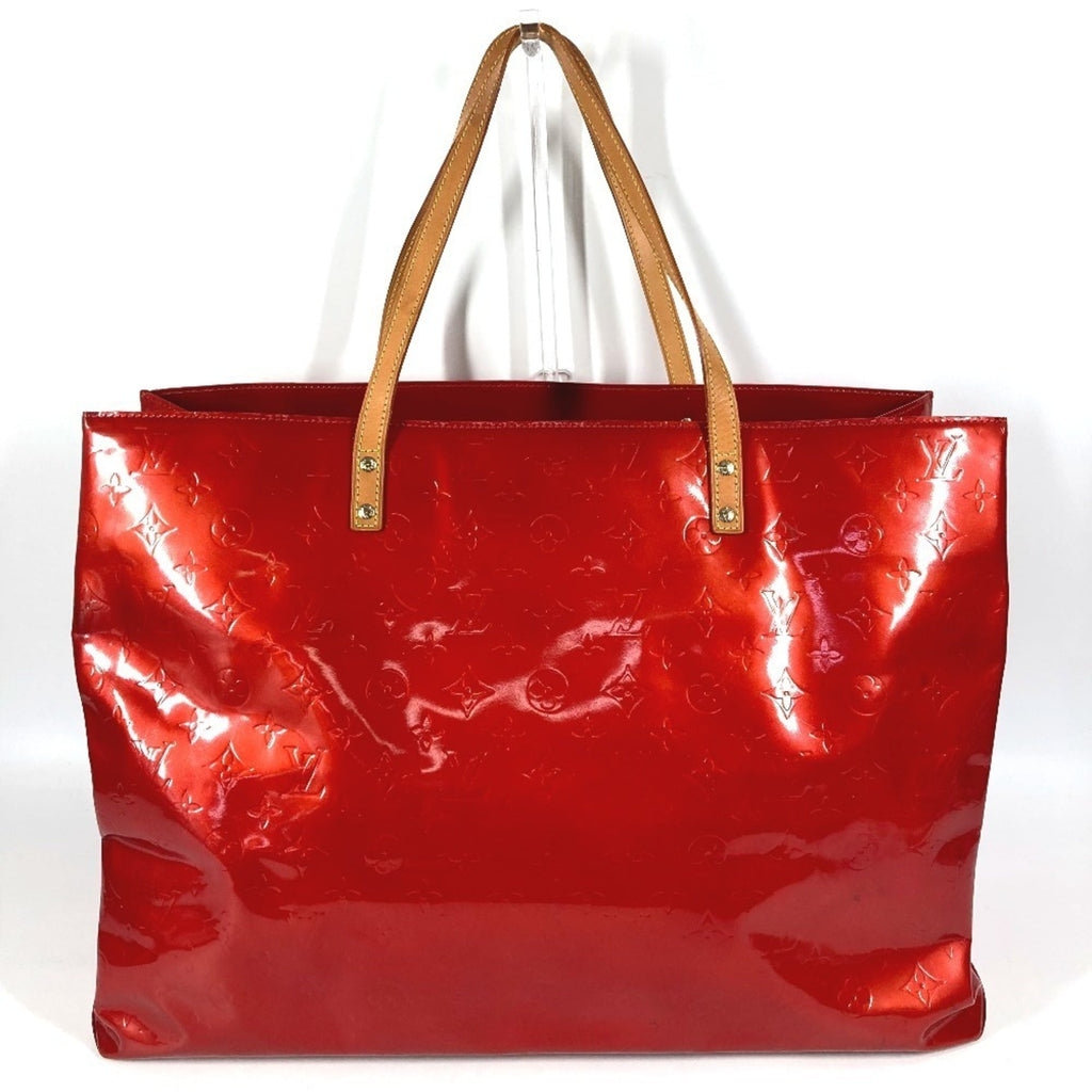 Louis Vuitton Red Color Monogram Vernis Boston Bag Shoulder Bag Tote Bag