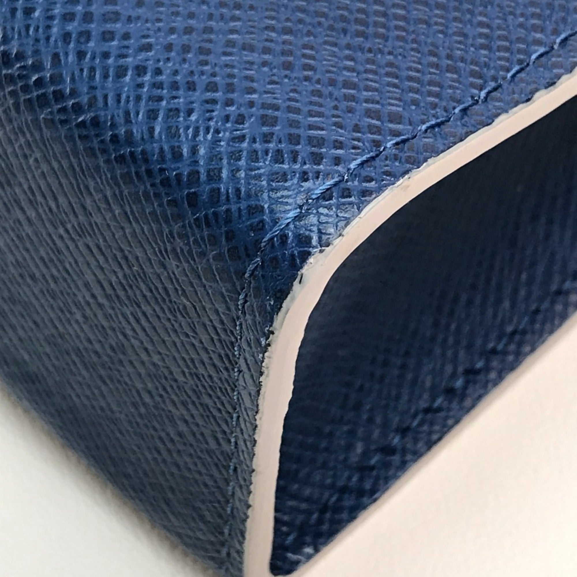 Louis Vuitton Blue Cobalt Taiga Leather Clutch Bag Pochette Pouch