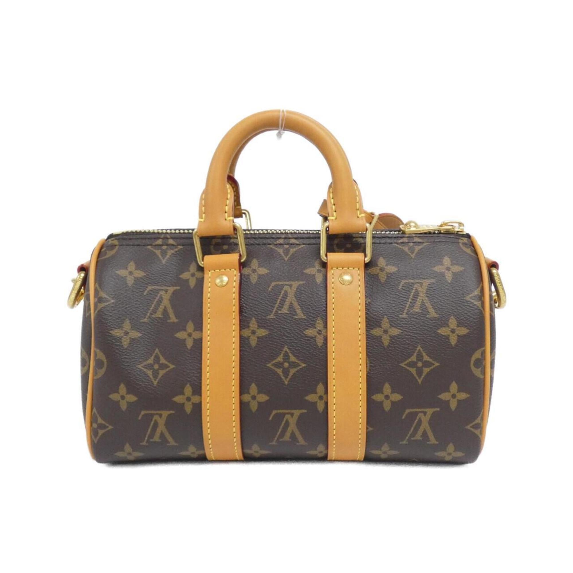 Louis Vuitton Marron Coated Canvas Boston Bag