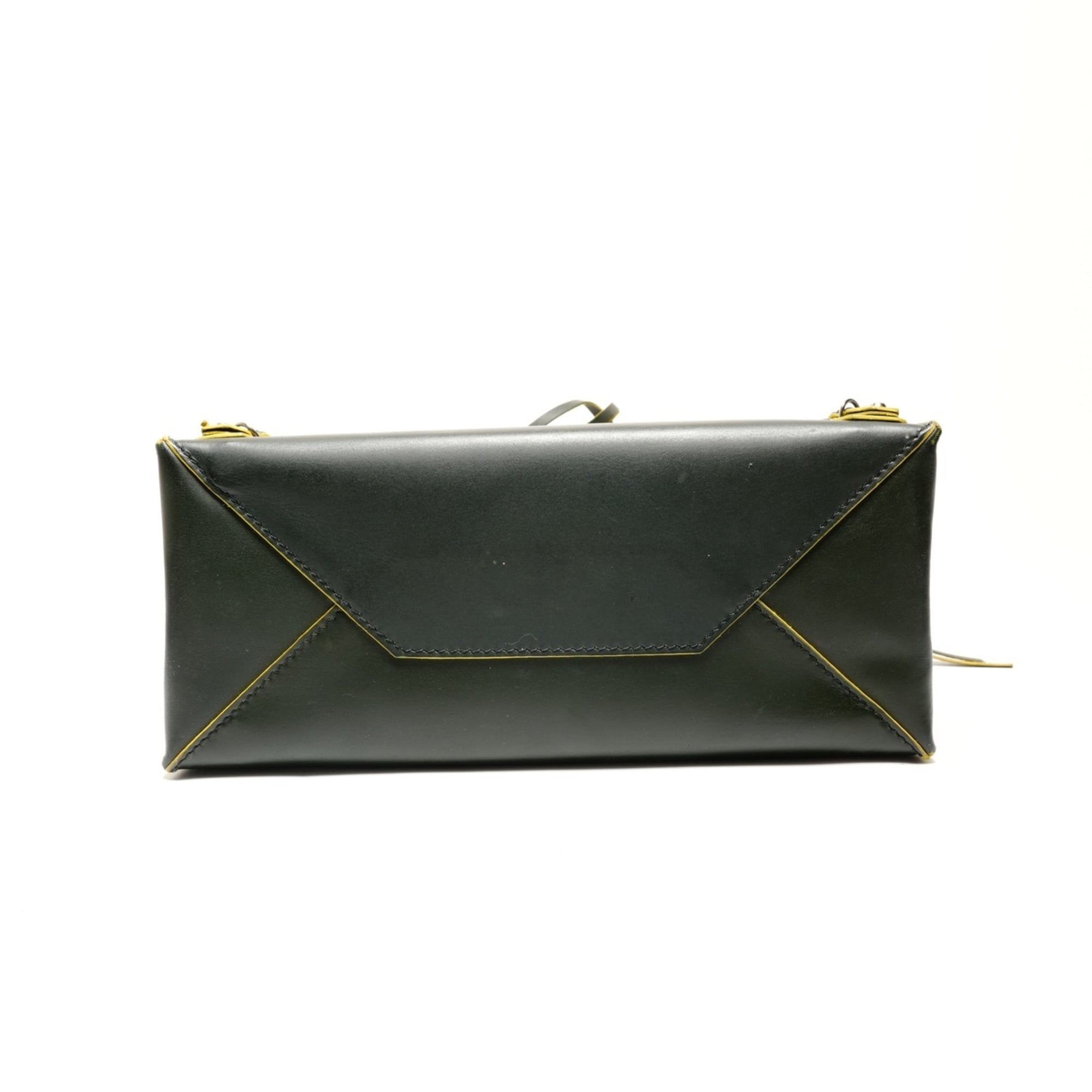 Balenciaga Green Leather Hand