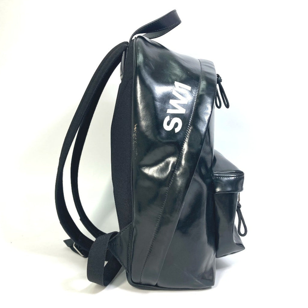 Burberry Black White Coated Canvas Backpack