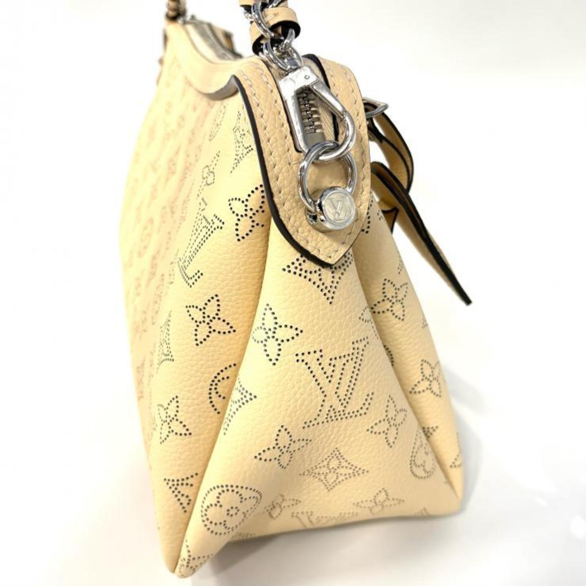 Louis Vuitton Beige Galle Mahina Leather Handbag Shoulder Bag