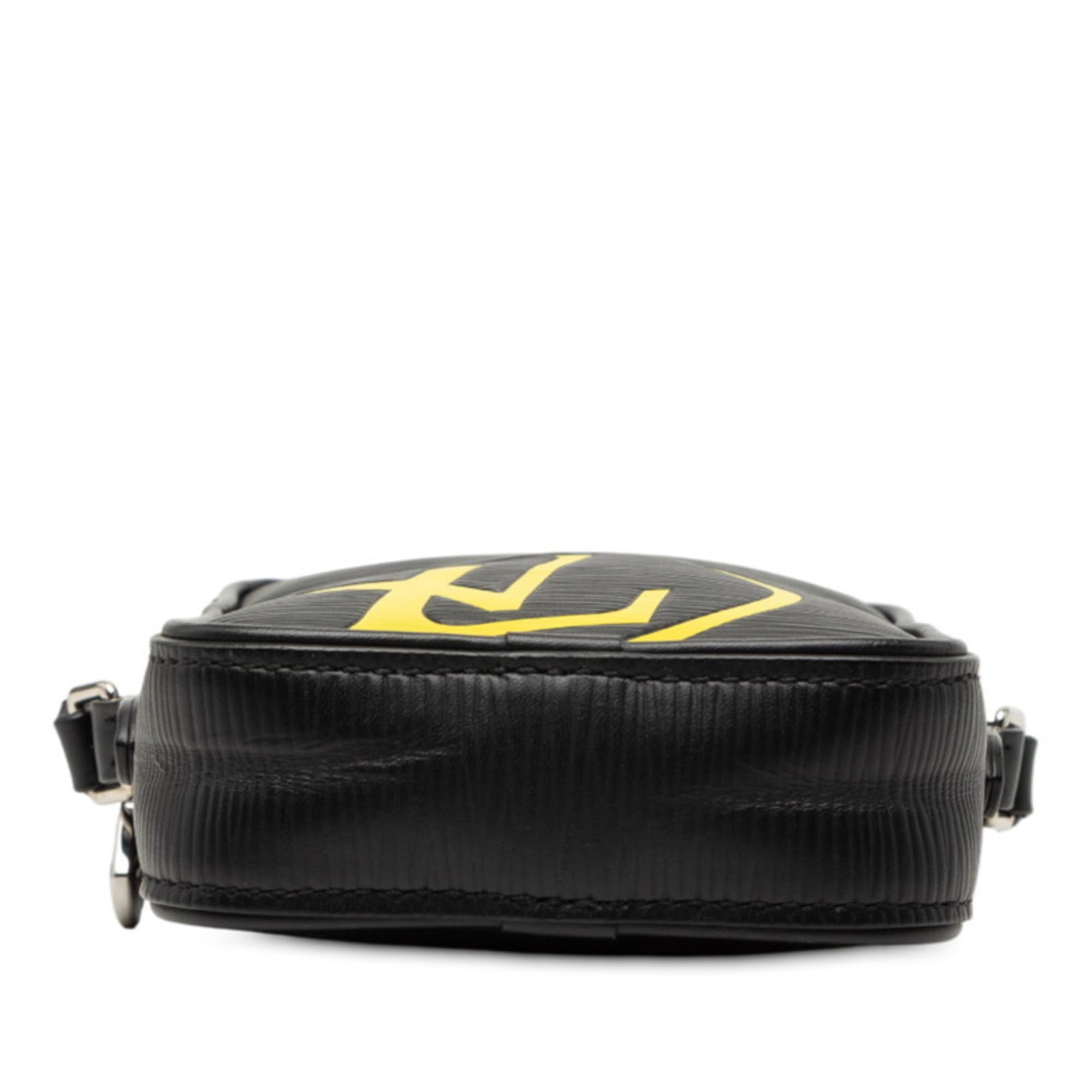 Louis Vuitton Epi Black Yellow Leather Shoulder Bag