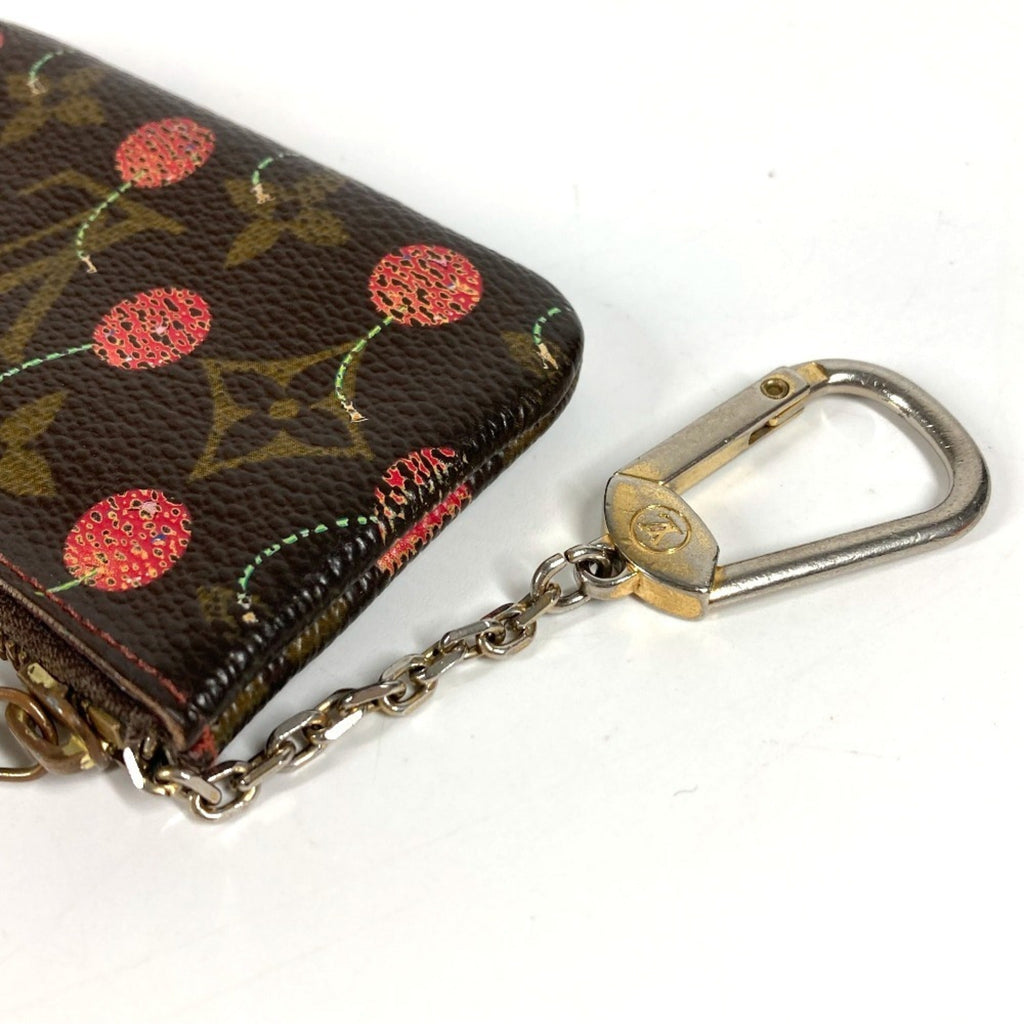 Louis Vuitton Brown Monogram Cherry Red Color Monogram Coin Purse/Coin Case