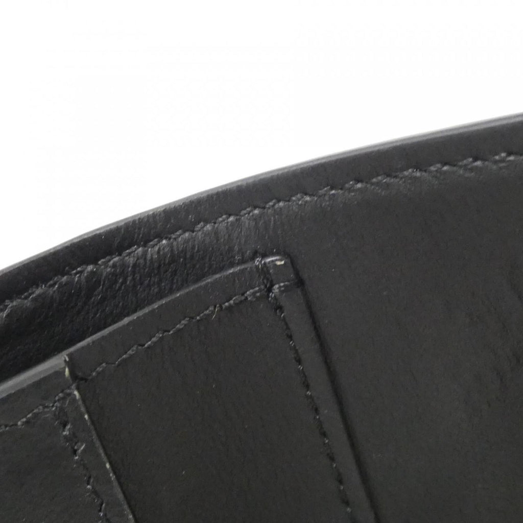 Louis Vuitton Black Leather Wallet (Tri-Fold)