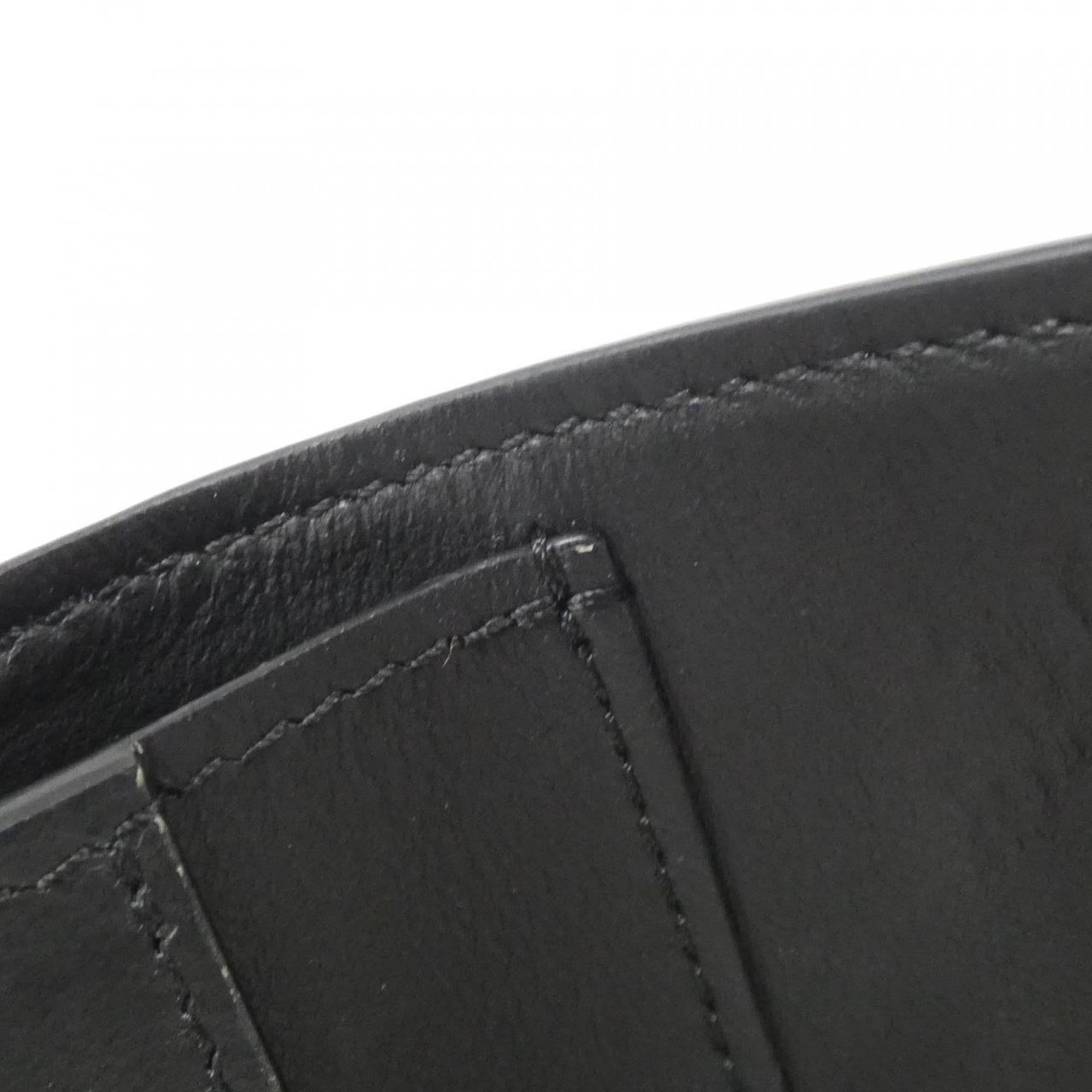 Louis Vuitton Black Leather Wallet (Tri-Fold)