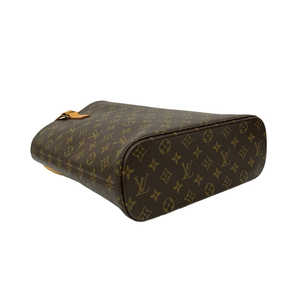 Louis Vuitton Brown Leather Pvc Shoulder Bag Tote Bag