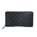 Louis Vuitton Black Damier Graphite Long Wallet