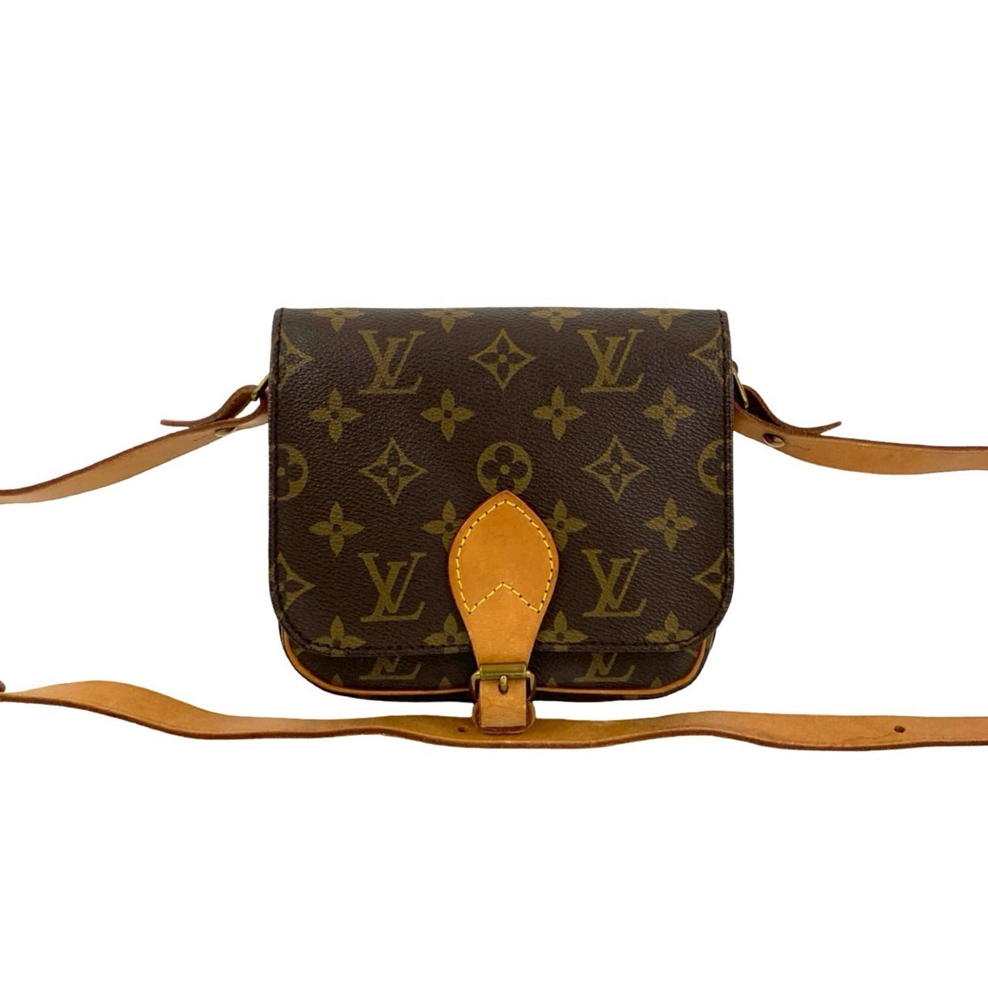 Louis Vuitton Brown Leather Pvc Pochette Shoulder Bag