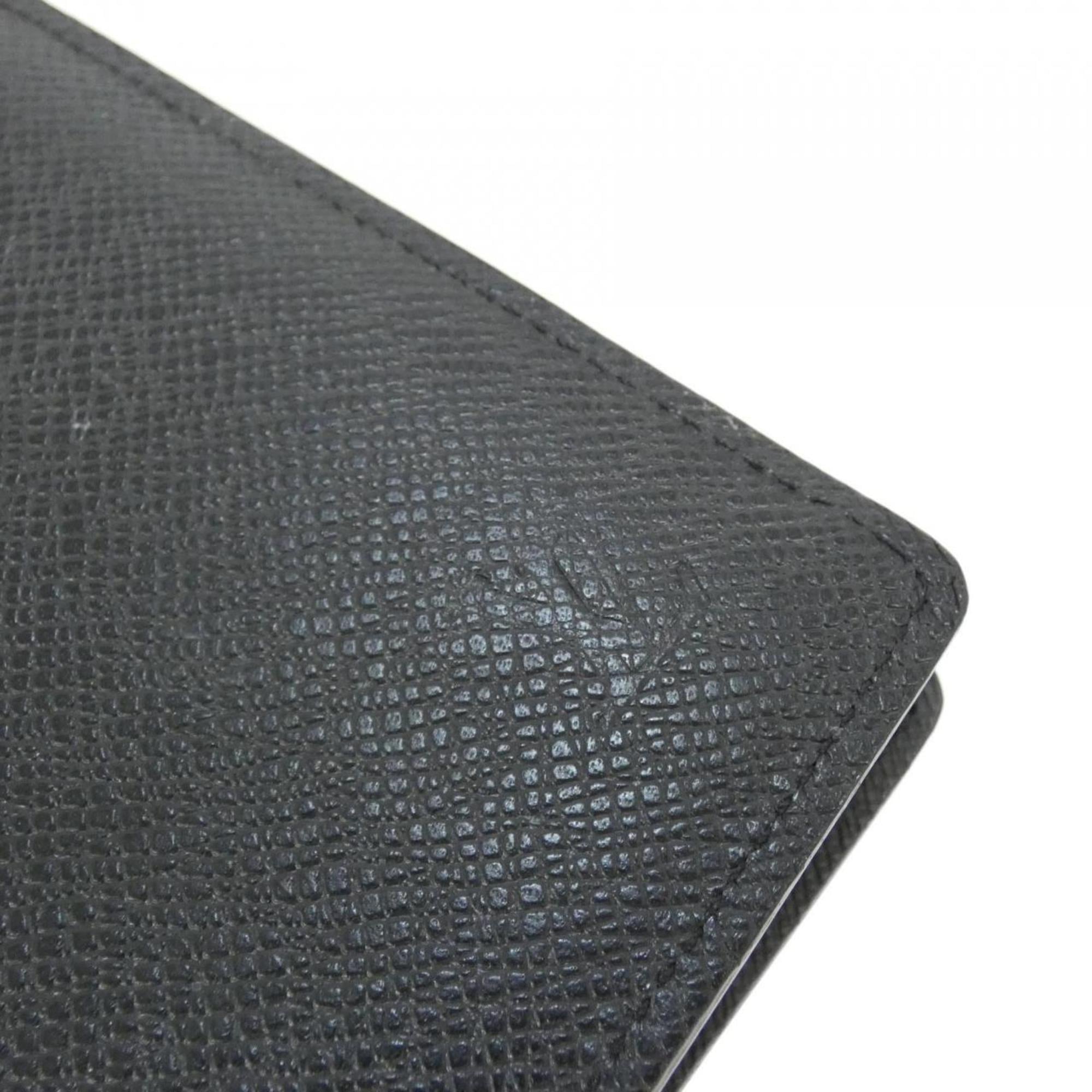 Louis Vuitton Black Leather Long Wallet