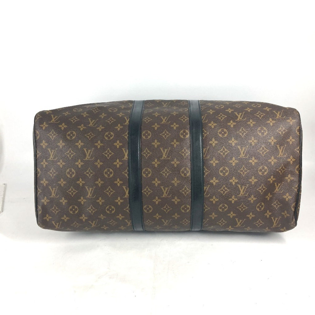 Louis Vuitton Black Brown Monogram Canvas Boston Bag