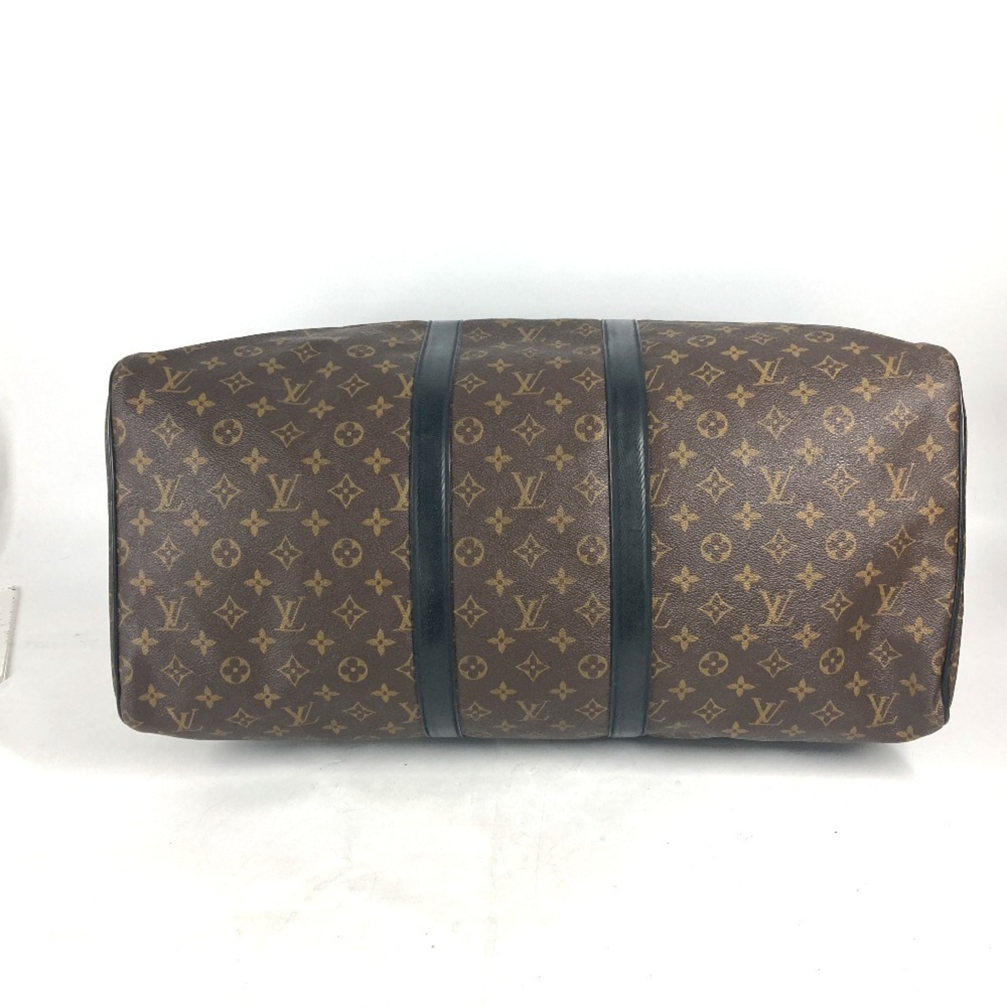 Louis Vuitton Black Brown Monogram Canvas Boston Bag