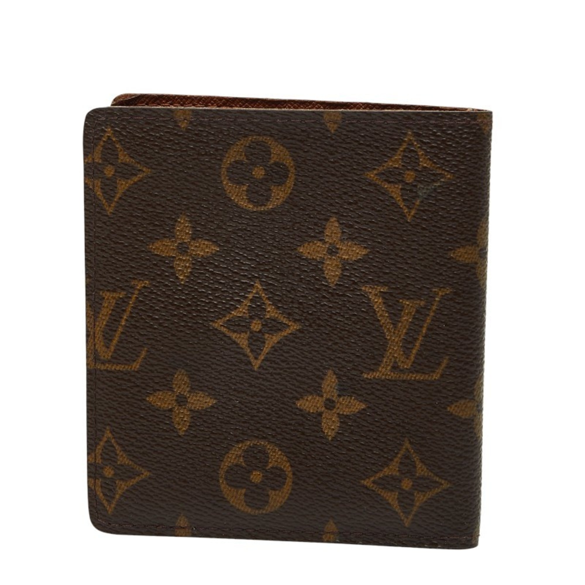 Louis Vuitton Brown Pvc Leather Bill Wallet