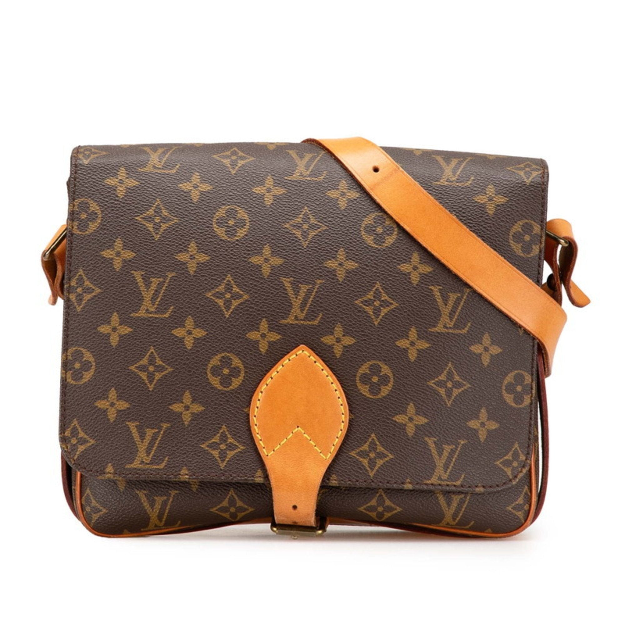 Louis Vuitton Brown Pvc Leather Shoulder Bag