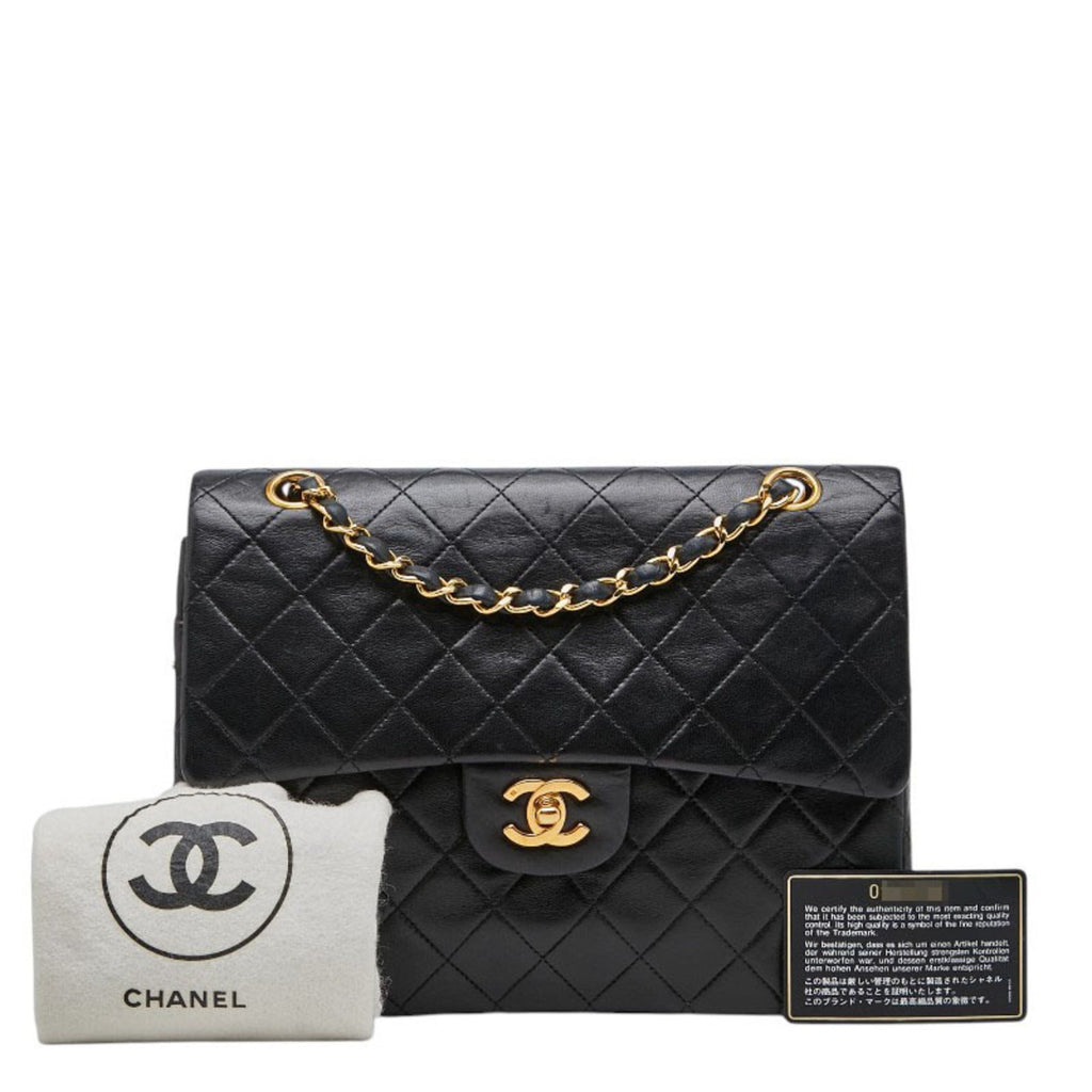 Chanel Black Leather Shoulder Bag