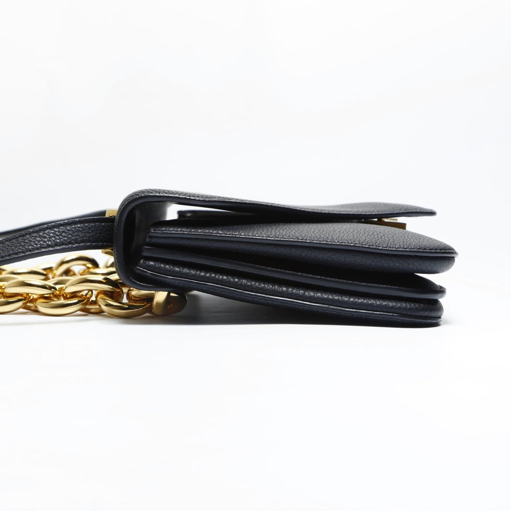 Bottega Veneta Black Leather Shoulder Bag