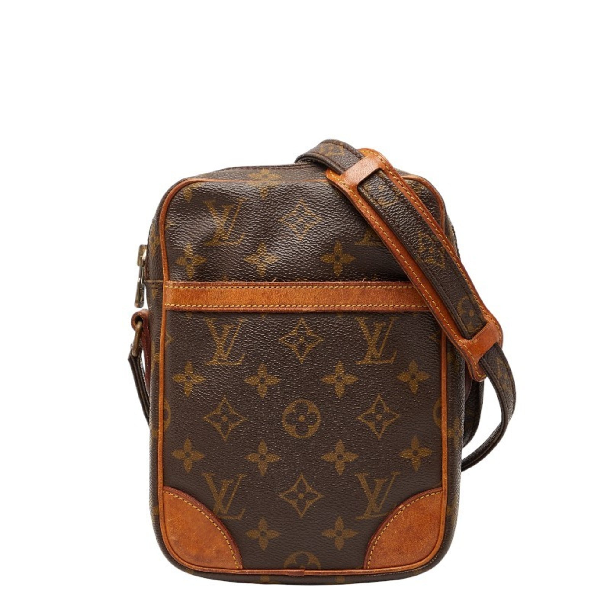 Louis Vuitton Brown Pvc Leather Shoulder Bag