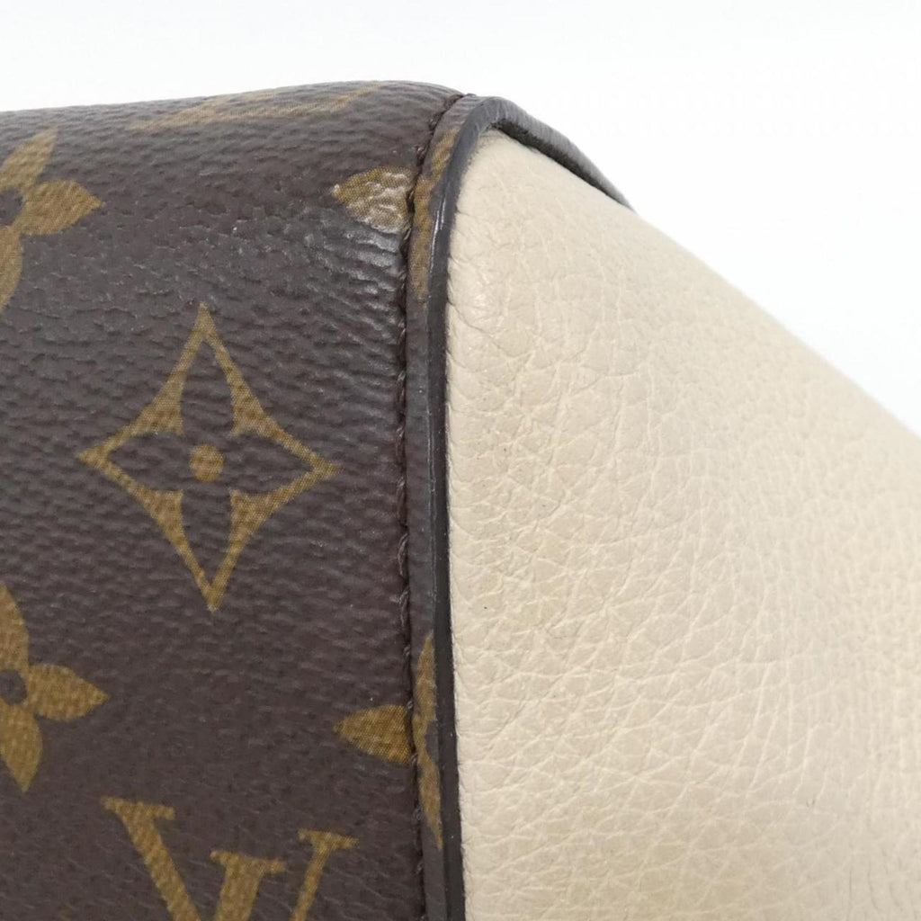Louis Vuitton Monogram Black Cerise Cream Noir Coated Canvas Leather Handbag