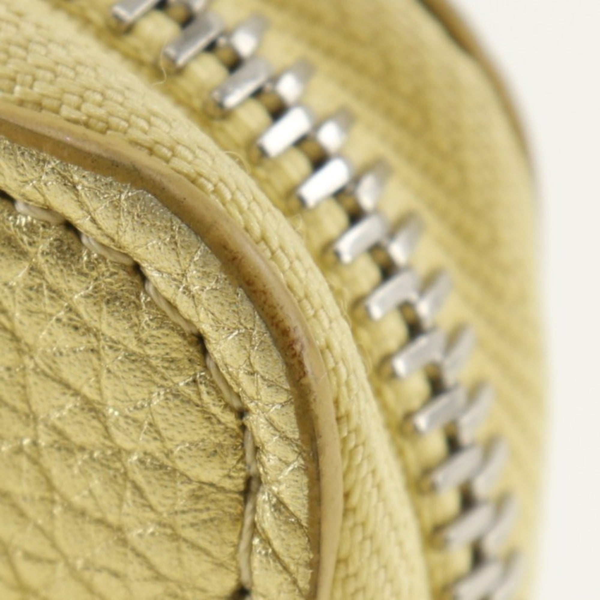 Louis Vuitton Gold Leather Long Wallet