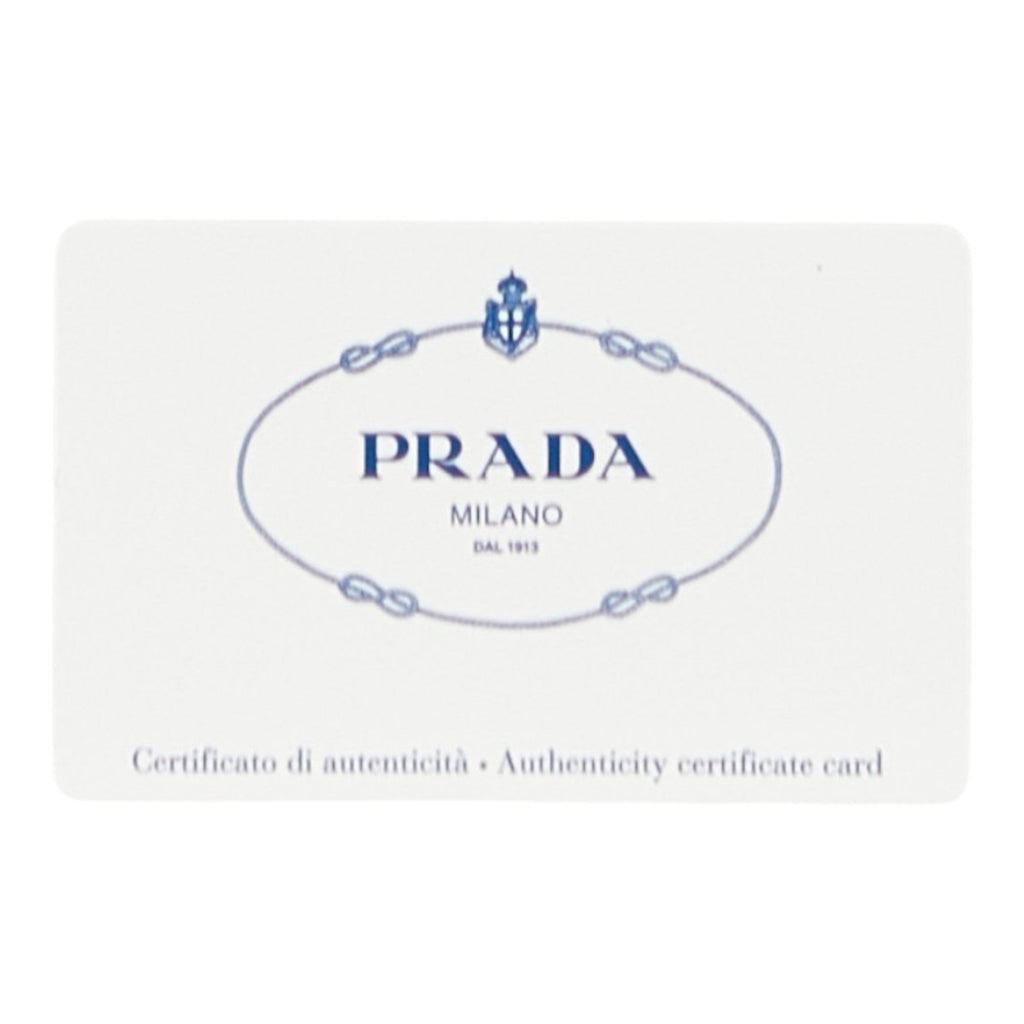 Prada Beige Red Color Canvas Leather Handbag Shoulder Bag