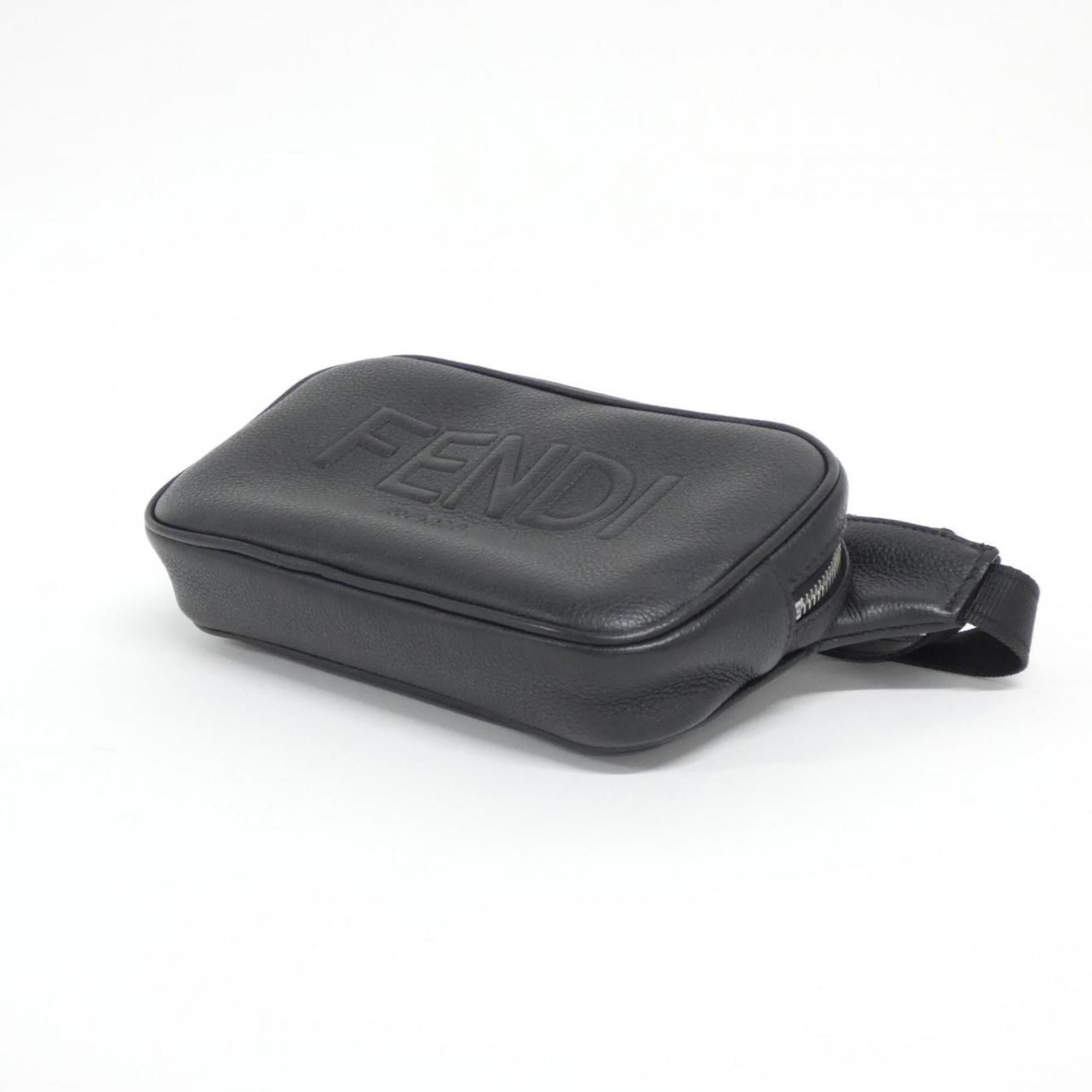 Fendi Black Leather Fanny Pack