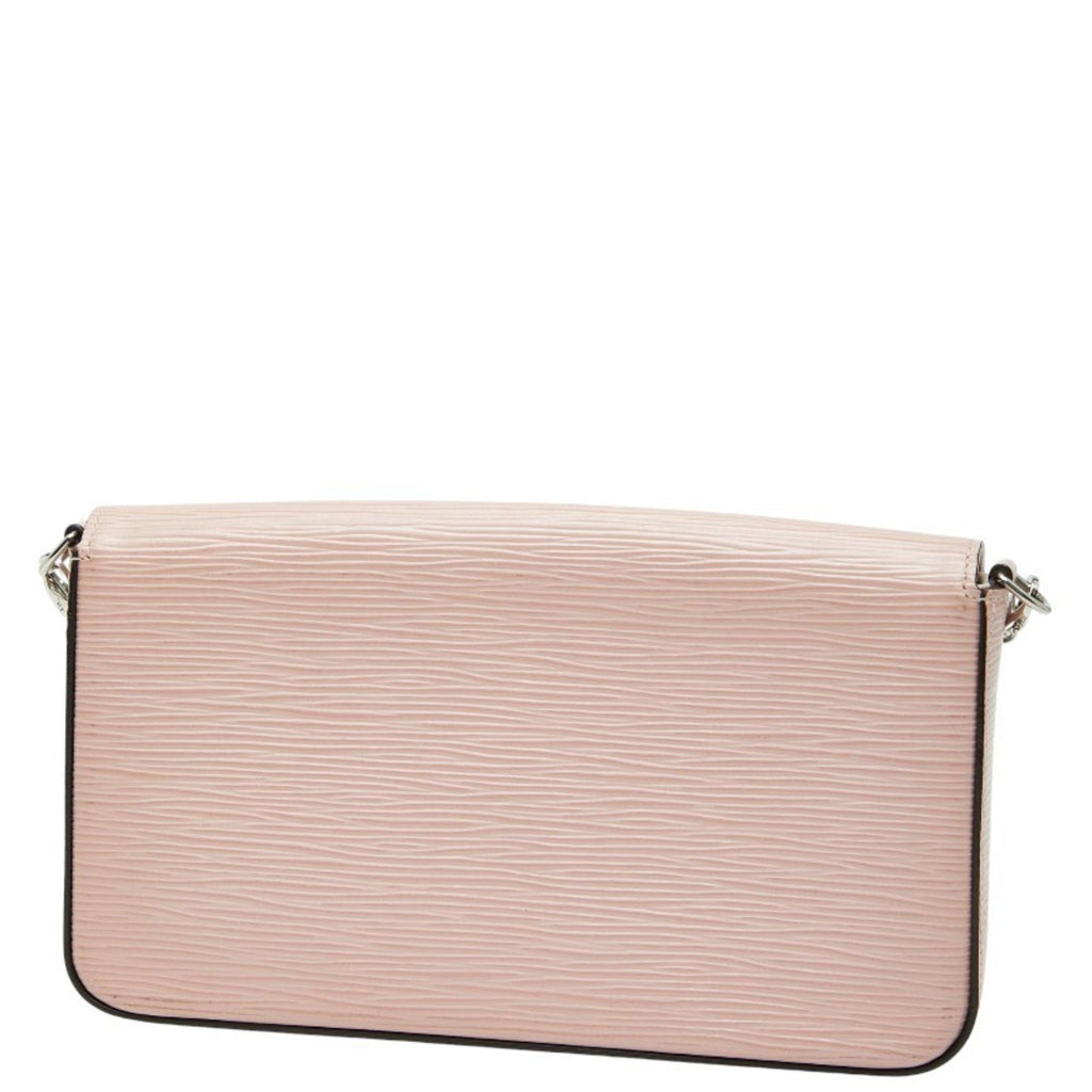 Louis Vuitton Pink Rose Ballerine Leather Pochette Shoulder Bag