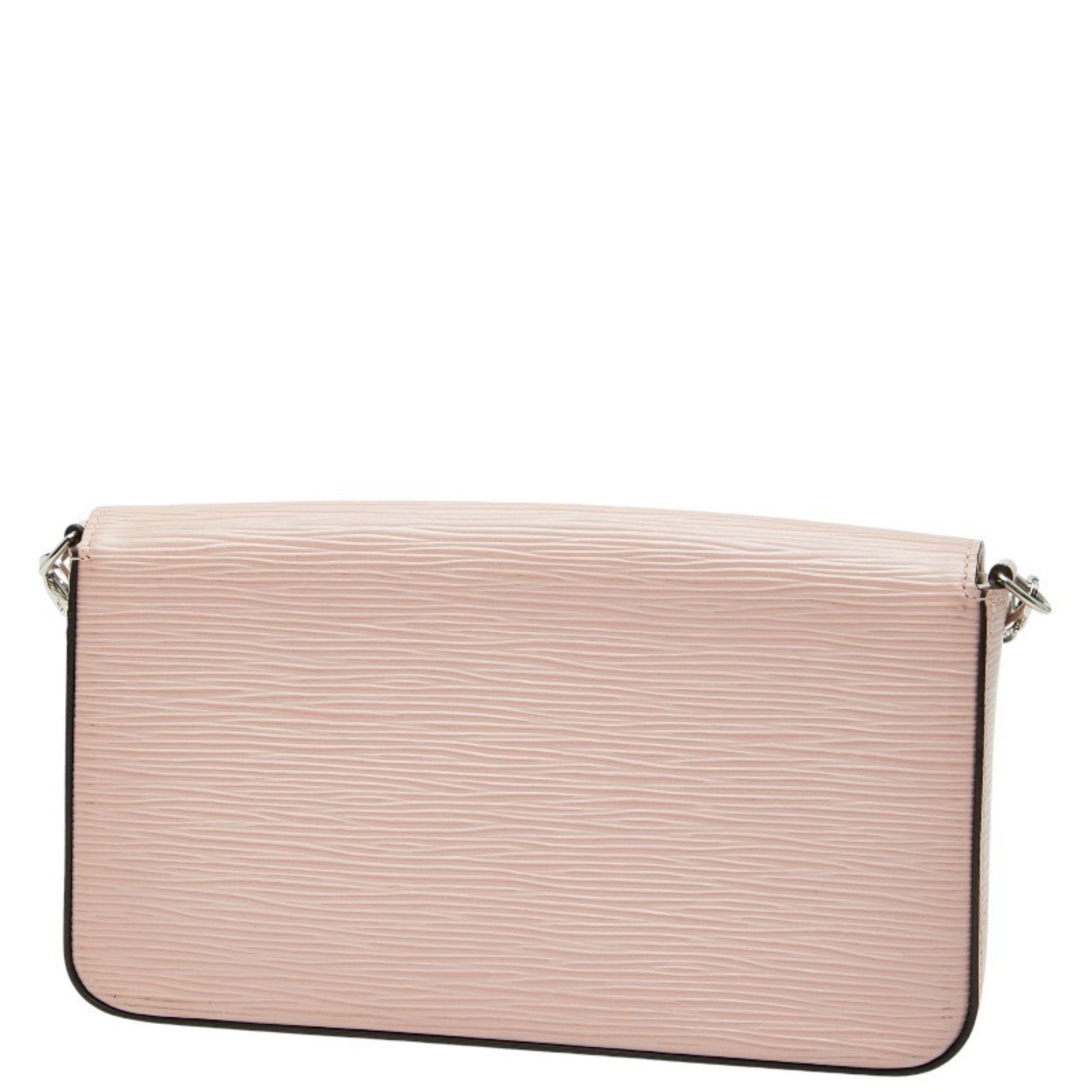 Louis Vuitton Pink Rose Ballerine Leather Pochette Shoulder Bag