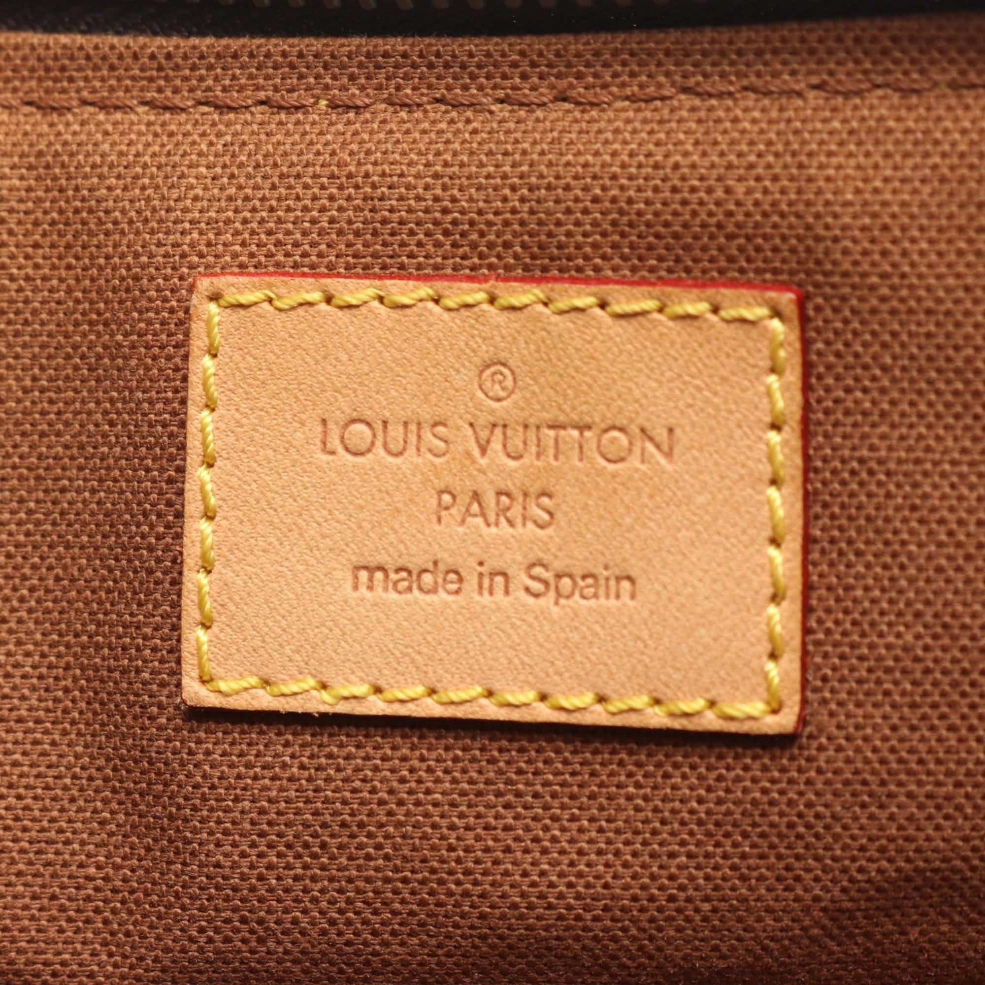 Louis Vuitton Brown Monogram Coated Canvas Leather Handbag Shoulder Bag