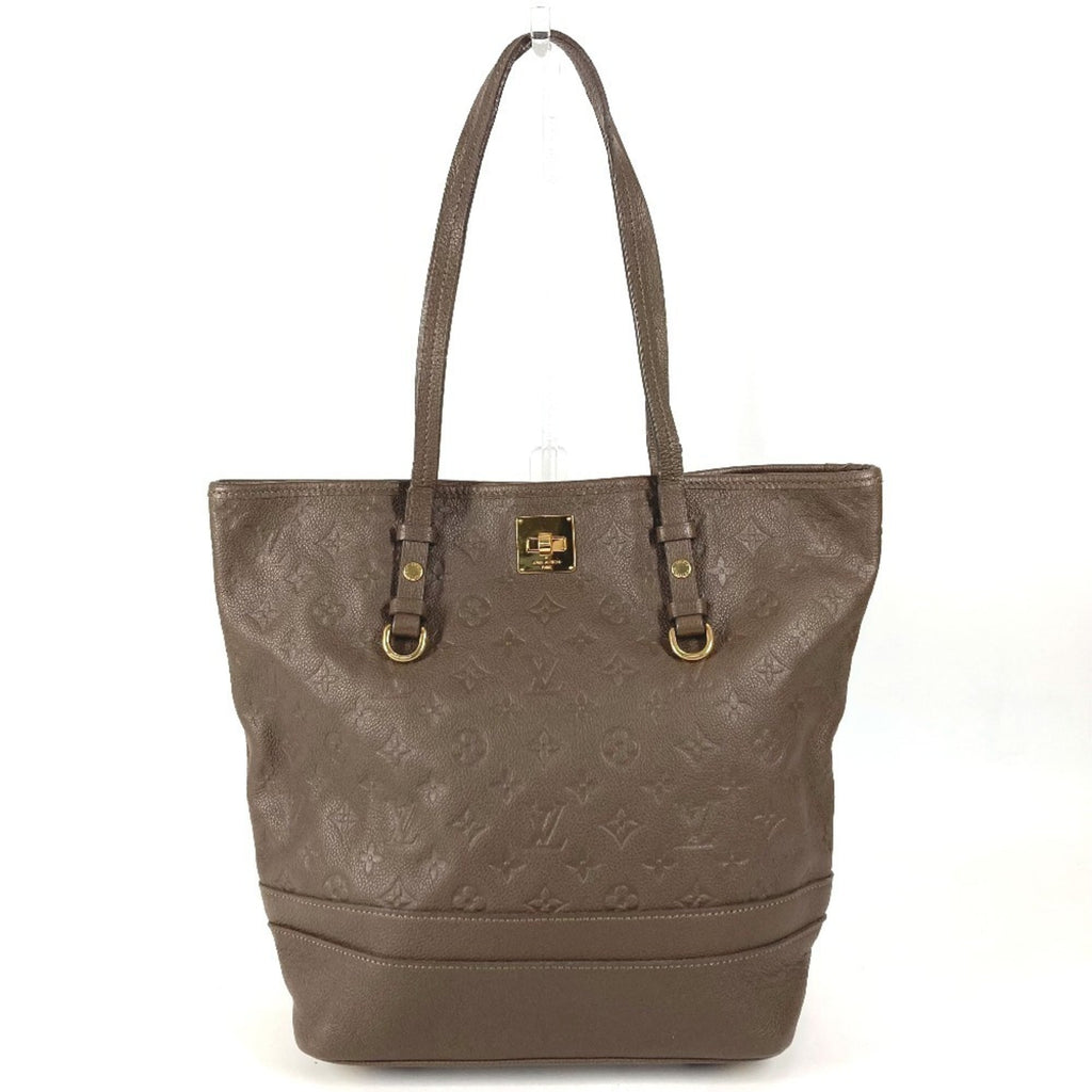 Louis Vuitton Brown Monogram Empreinte Leather Handbag Shoulder Bag Tote Bag
