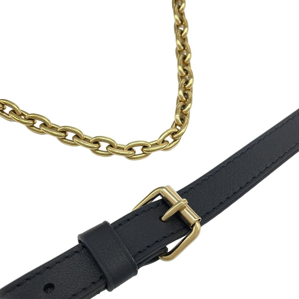 Louis Vuitton Black Leather Shoulder Bag