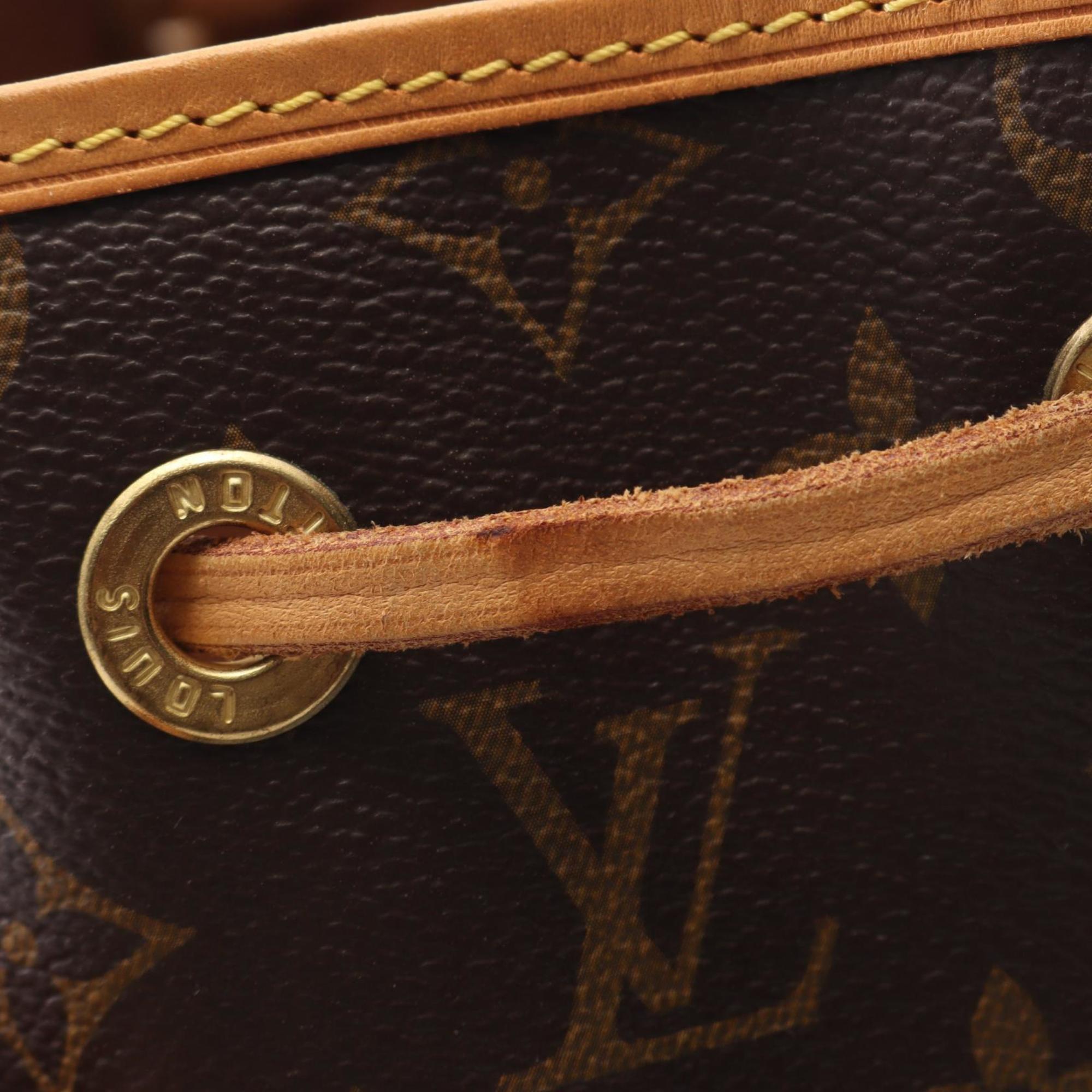Louis Vuitton Brown Coated Canvas Leather Backpack