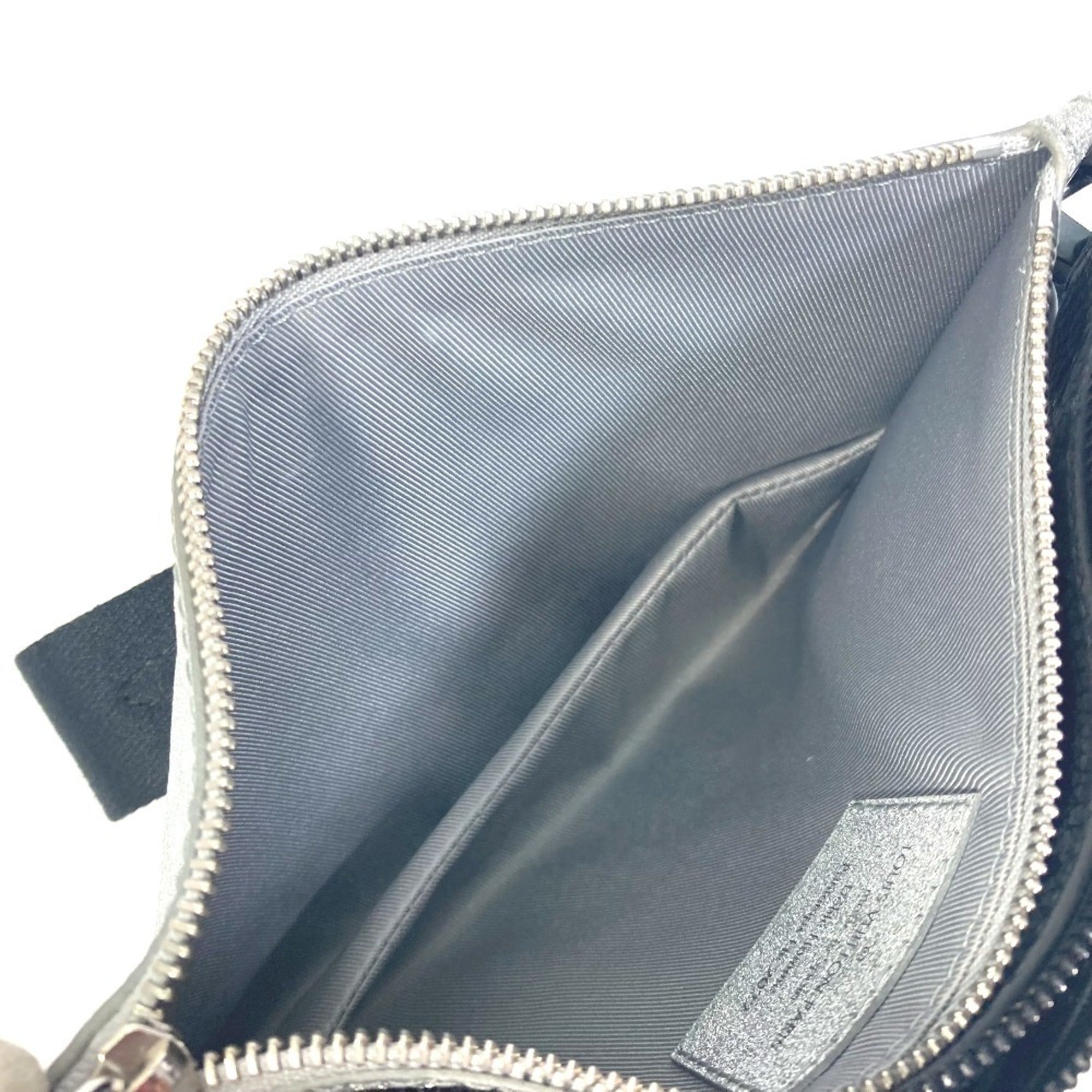 Louis Vuitton Black Silver Leather Shoulder Bag