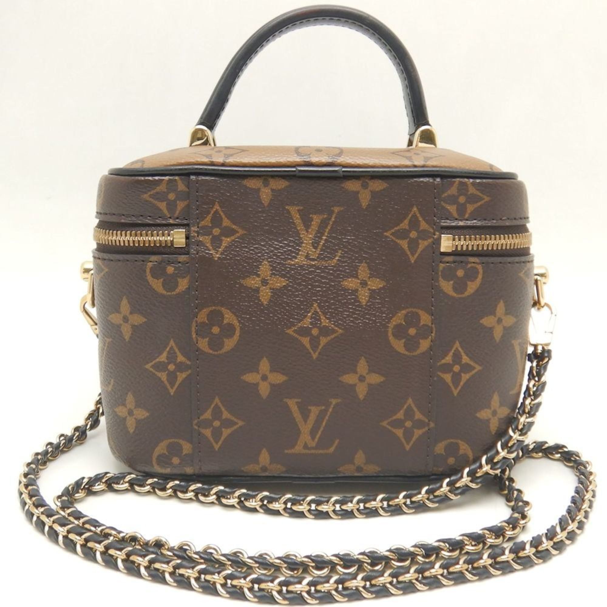 Louis Vuitton Brown Pvc Shoulder Bag Vanity Bag