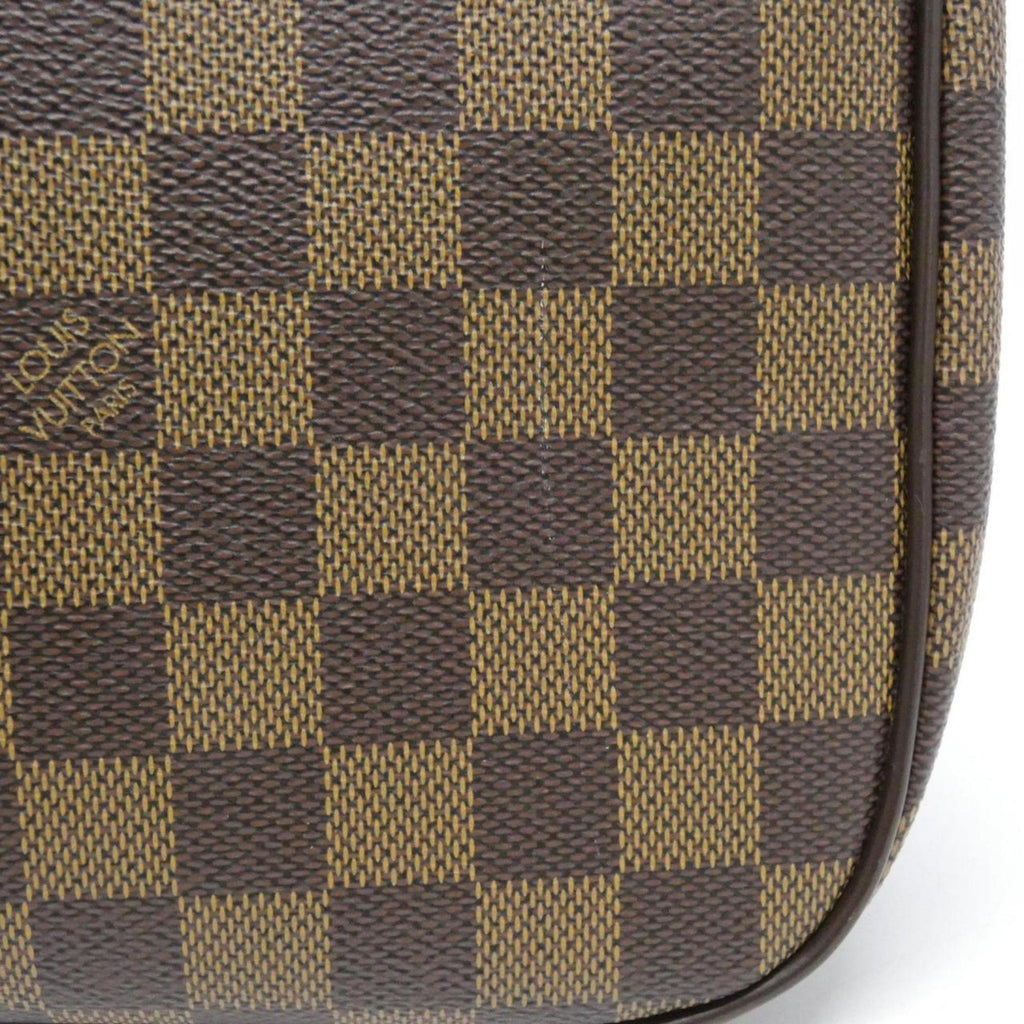 Louis Vuitton Damier Canvas Ebene Coated Canvas Leather Handbag