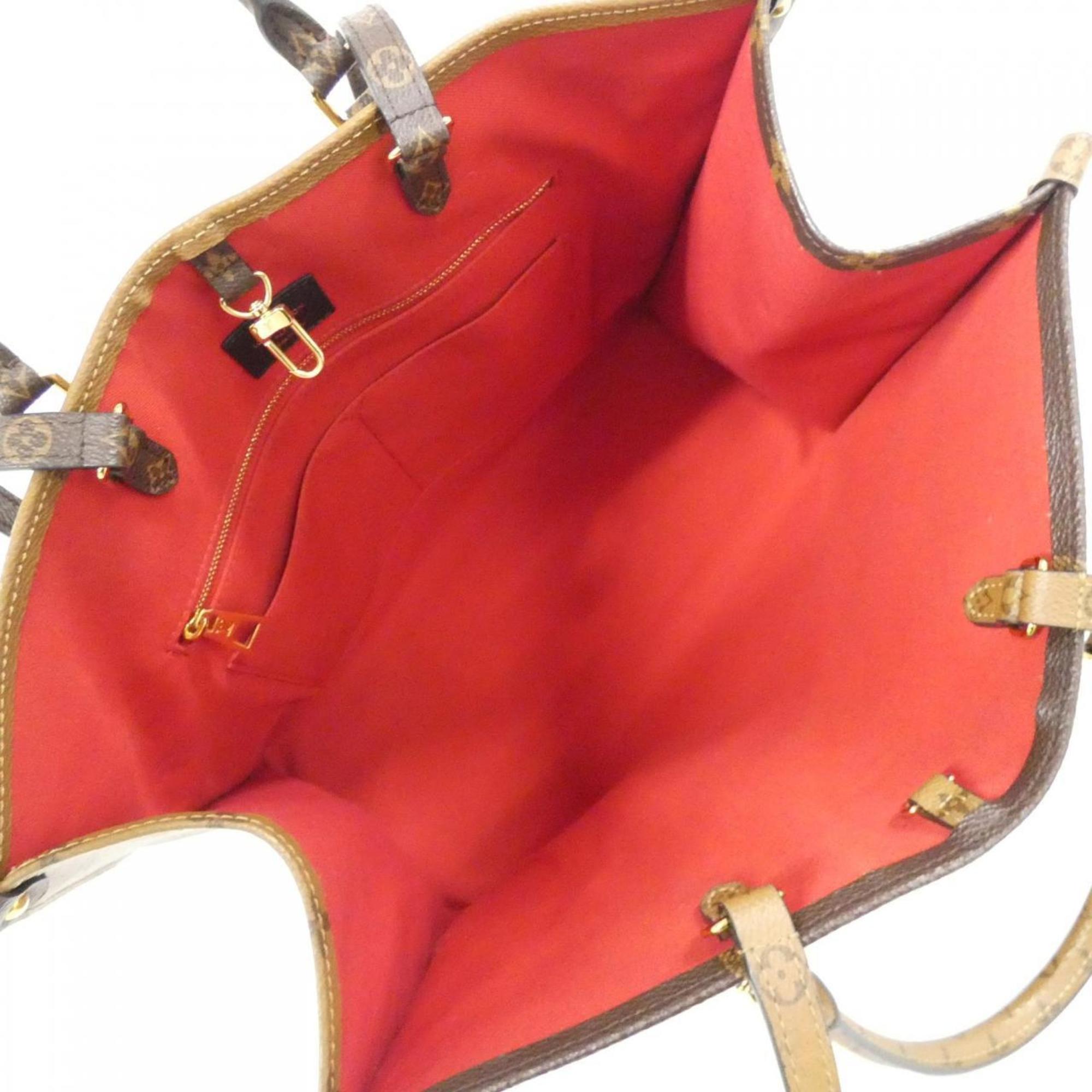 Louis Vuitton Brown Coated Canvas Handbag