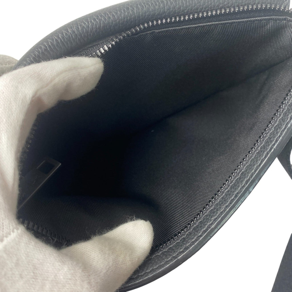 Louis Vuitton Black Leather Sling Bag