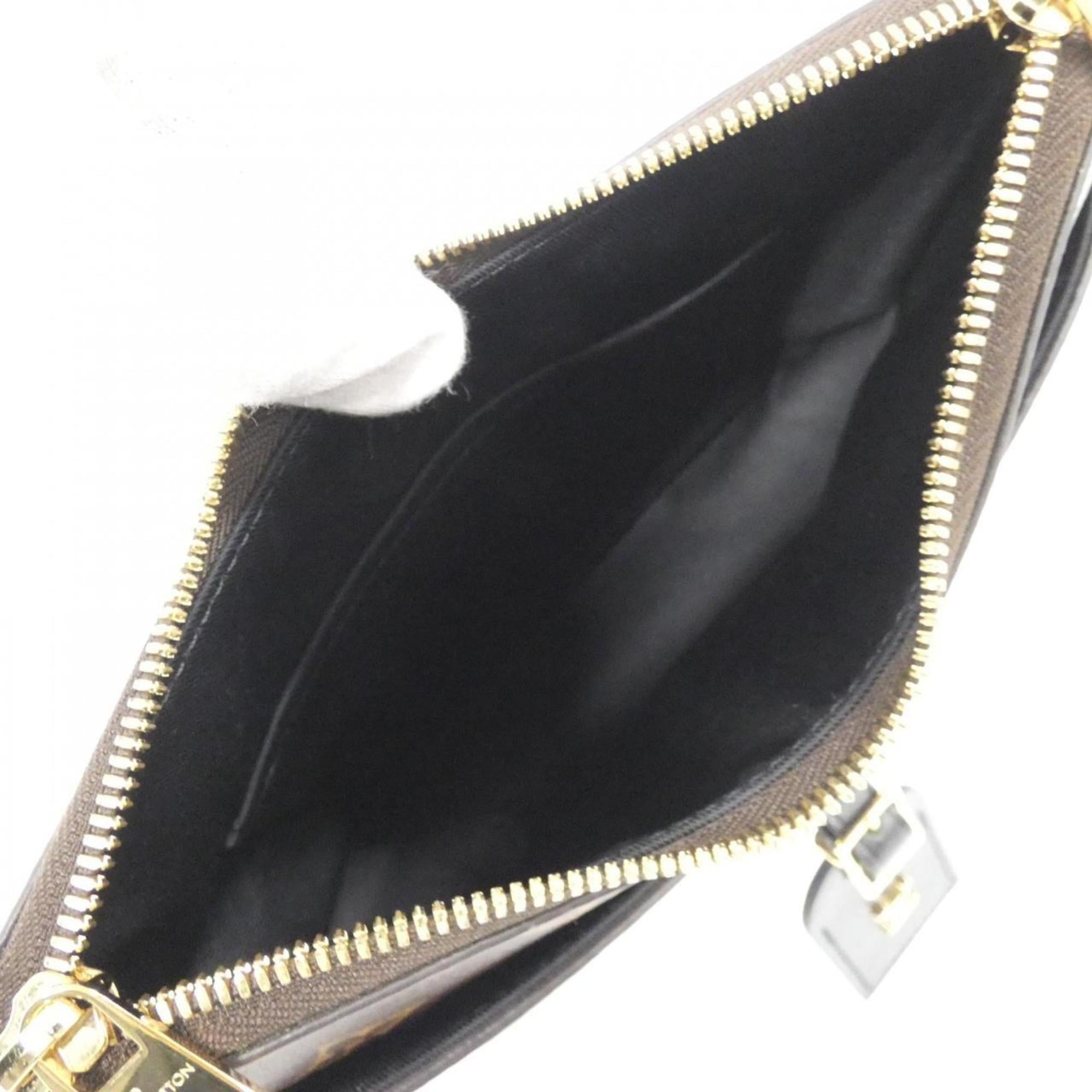 Louis Vuitton Black Marron Coated Canvas Shoulder Bag