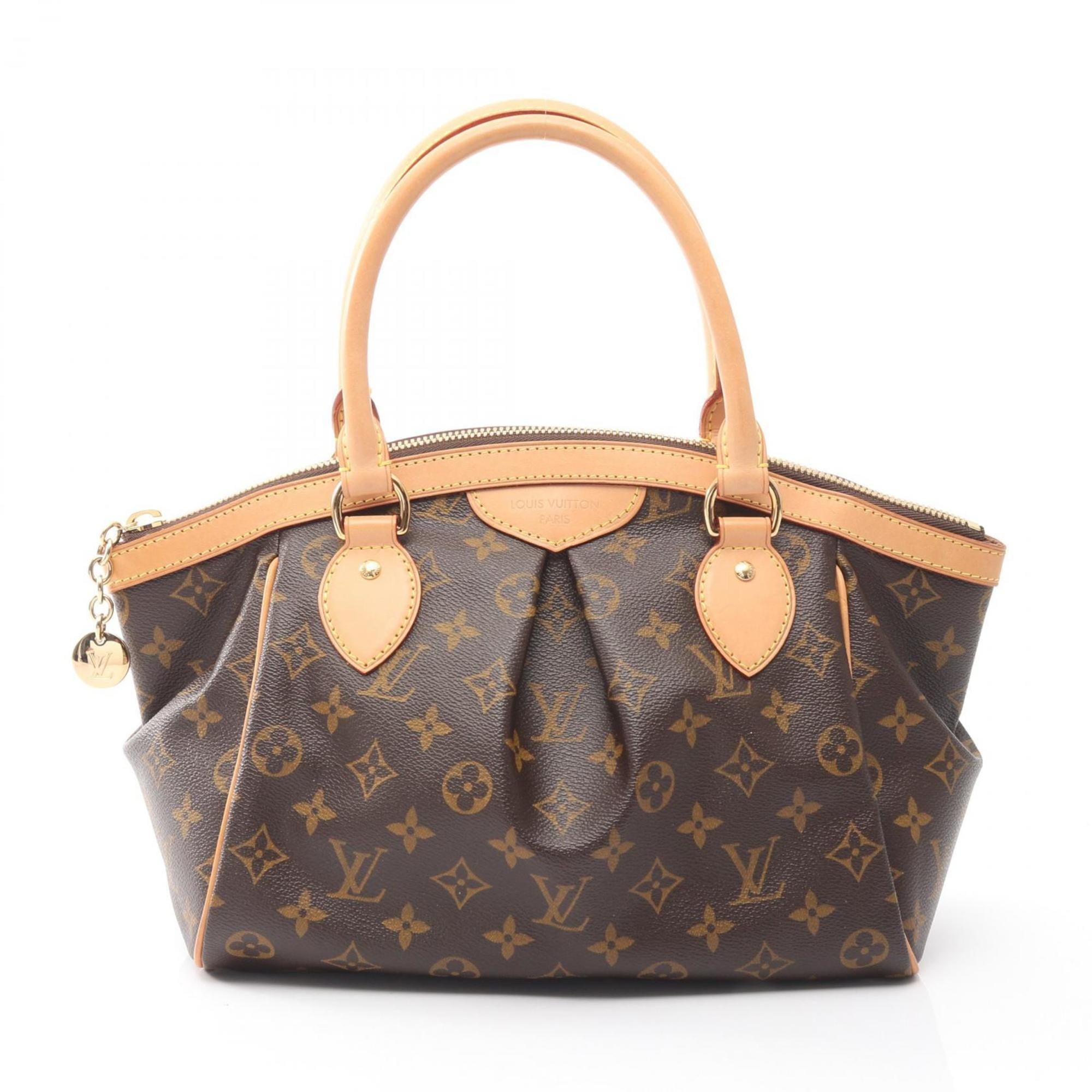 Louis Vuitton Brown Coated Canvas Leather Handbag