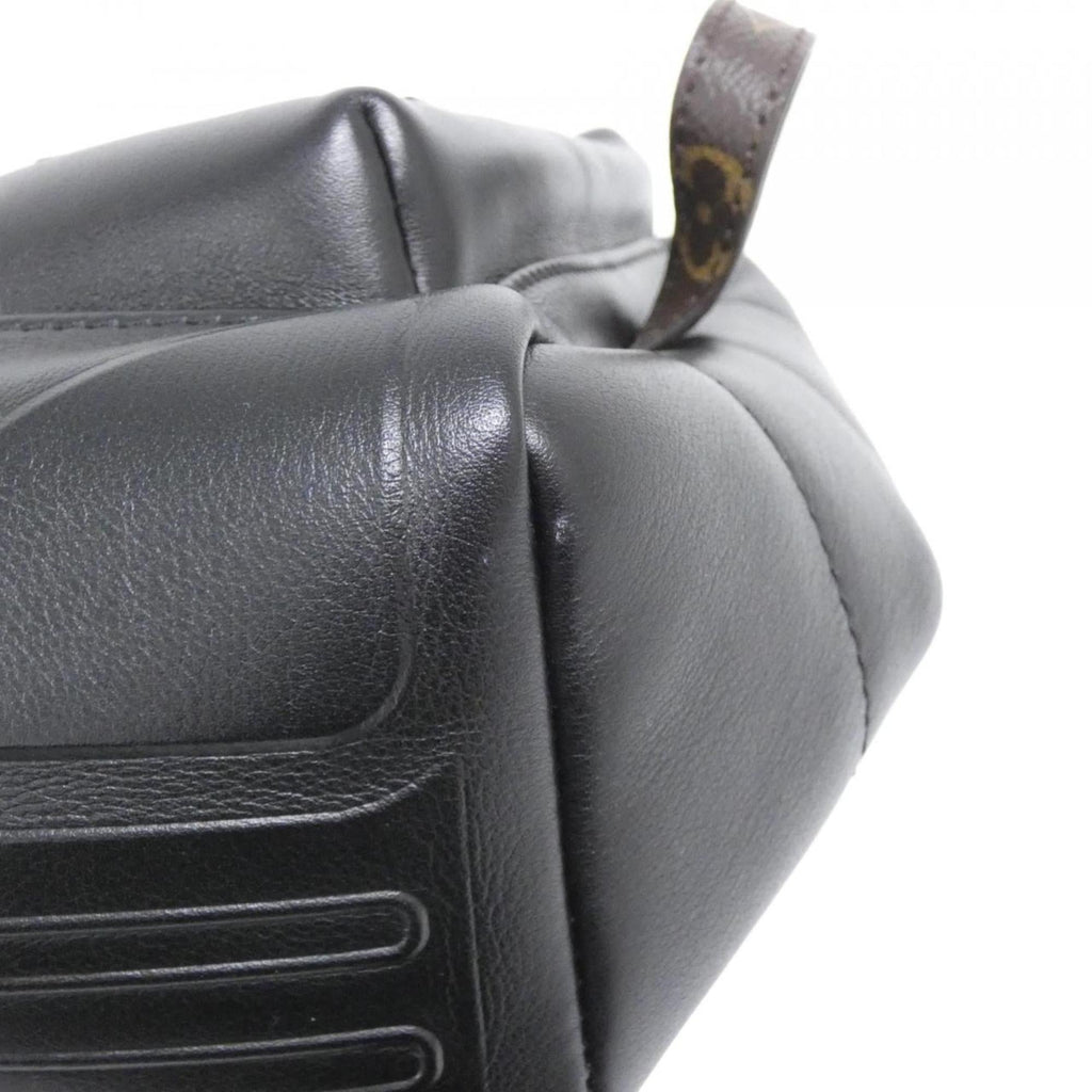 Louis Vuitton Black Leather Backpack