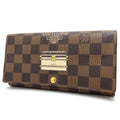 Louis Vuitton Damier Brown Damier Canvas Ebene Damier Canvas Long Wallet