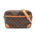 Louis Vuitton Brown Monogram Coated Canvas Leather Shoulder Bag