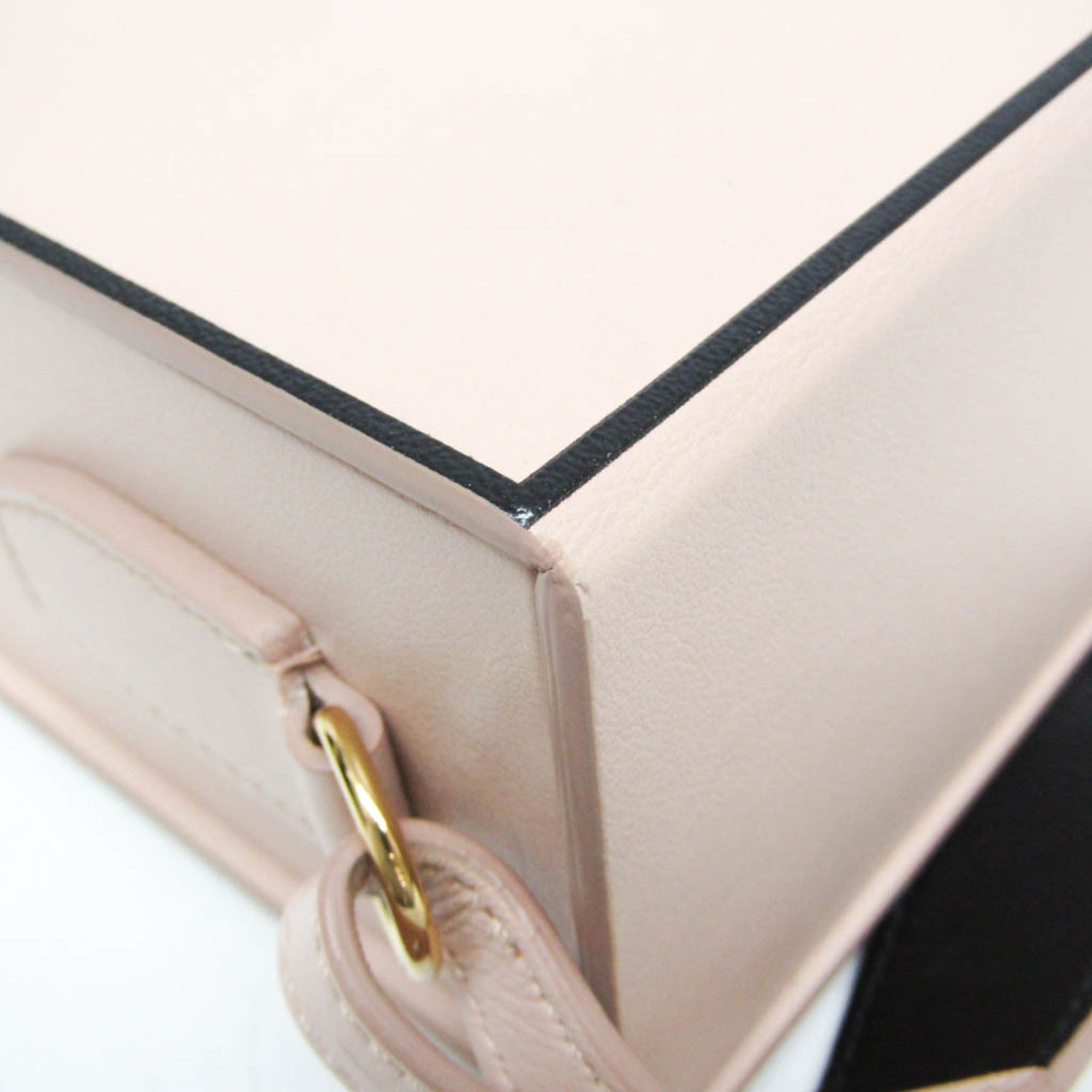 Fendi Pink Leather Shoulder Bag