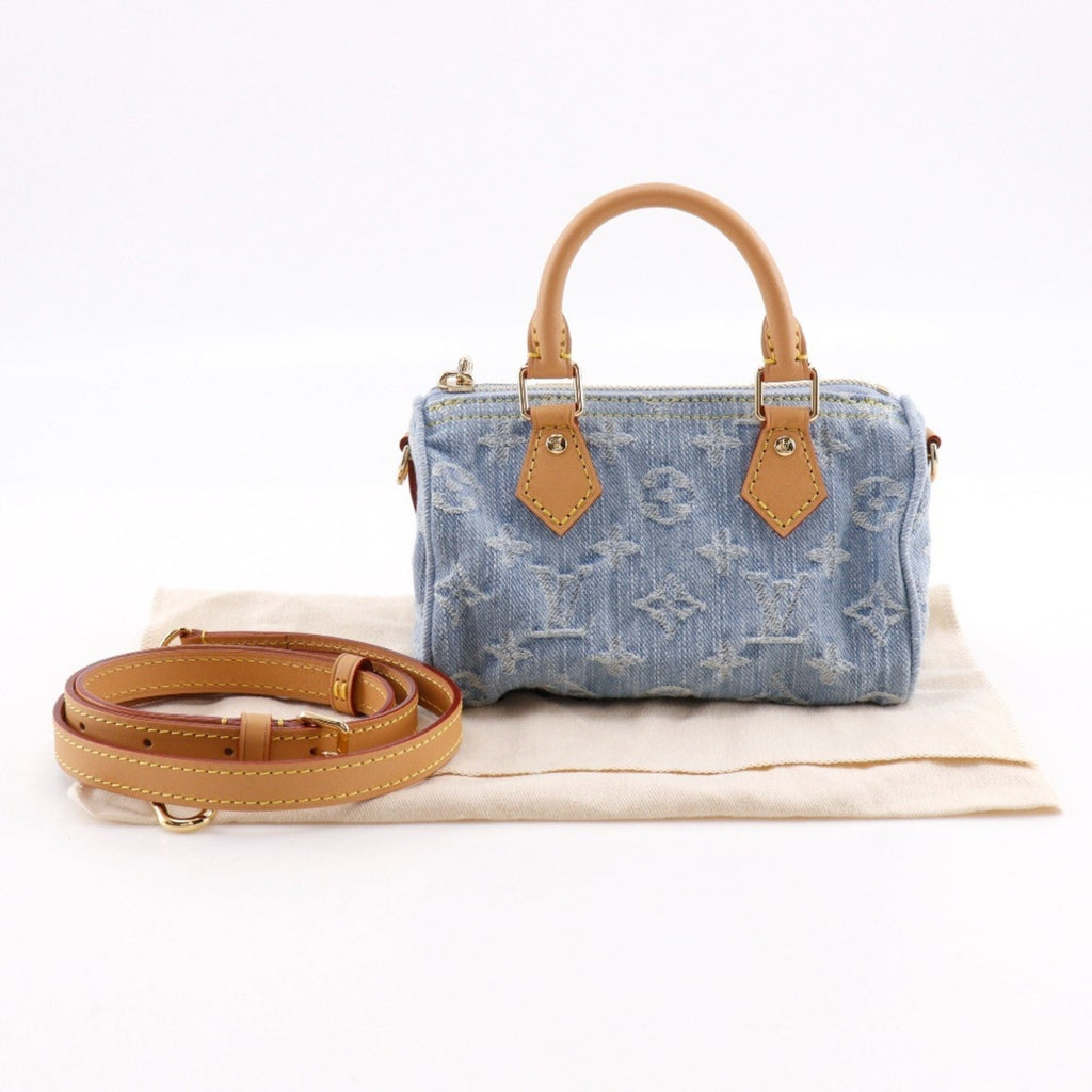 Louis Vuitton Sky Blue Monogram Denim Handbag