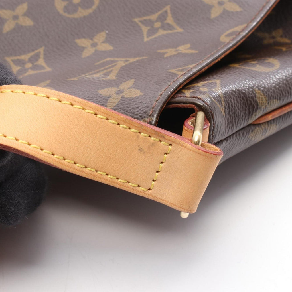 Louis Vuitton Brown Monogram Leather Shoulder Bag