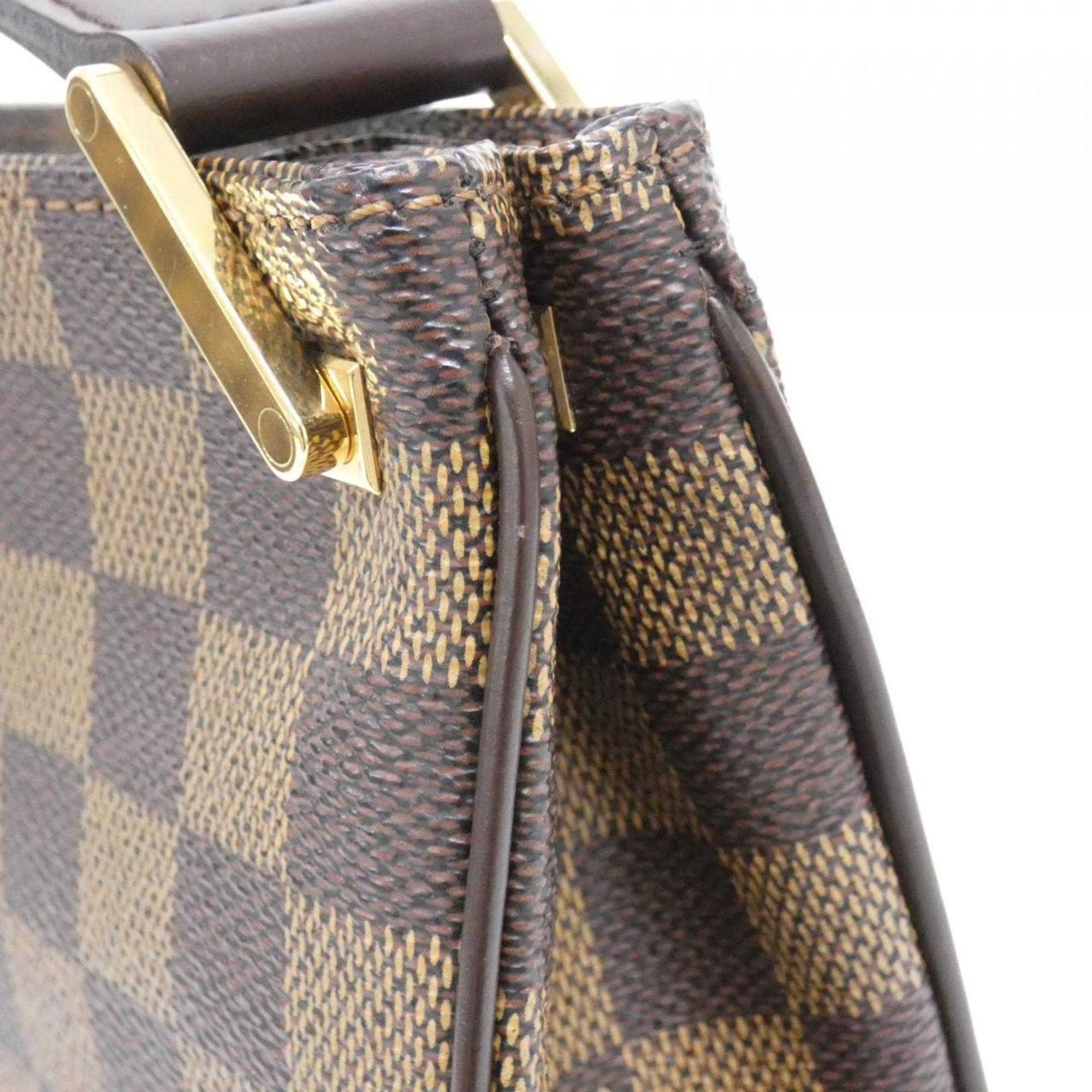 Louis Vuitton Brown Coated Canvas Shoulder Bag