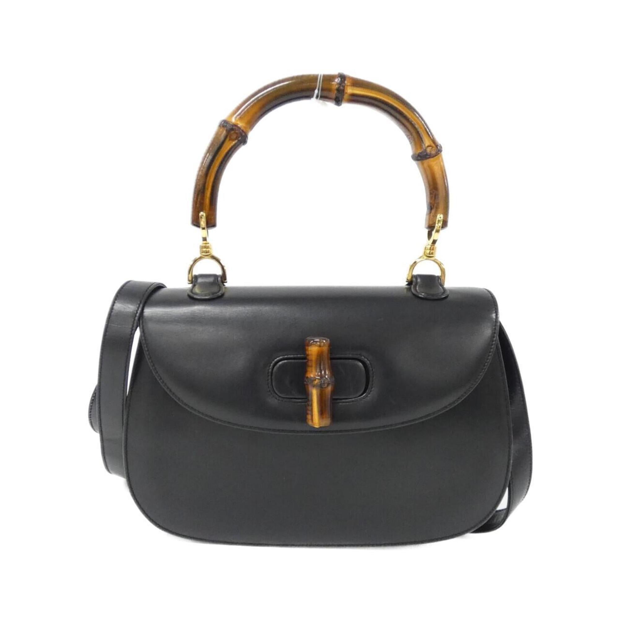 Gucci Black Leather Handbag (Pre-Owned)