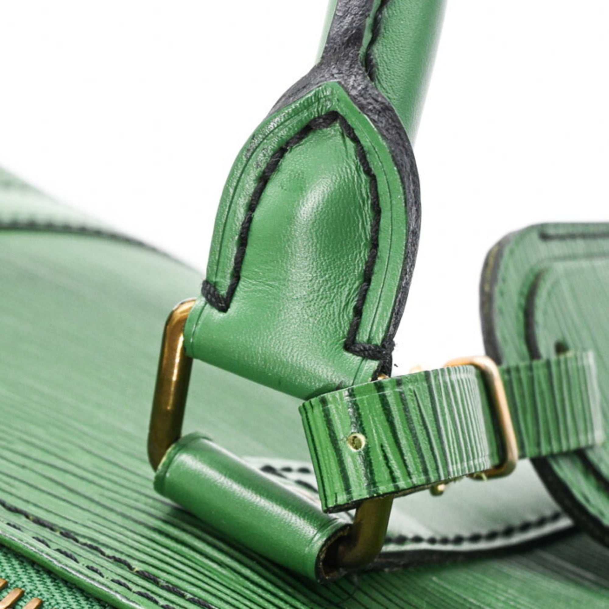 Louis Vuitton Borneo Green Epi Leather Boston Bag