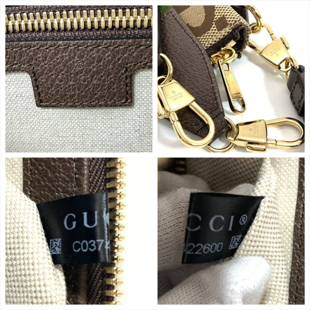 Gucci Beige Gg Canvas Canvas Shoulder Bag (Pre-Owned)
