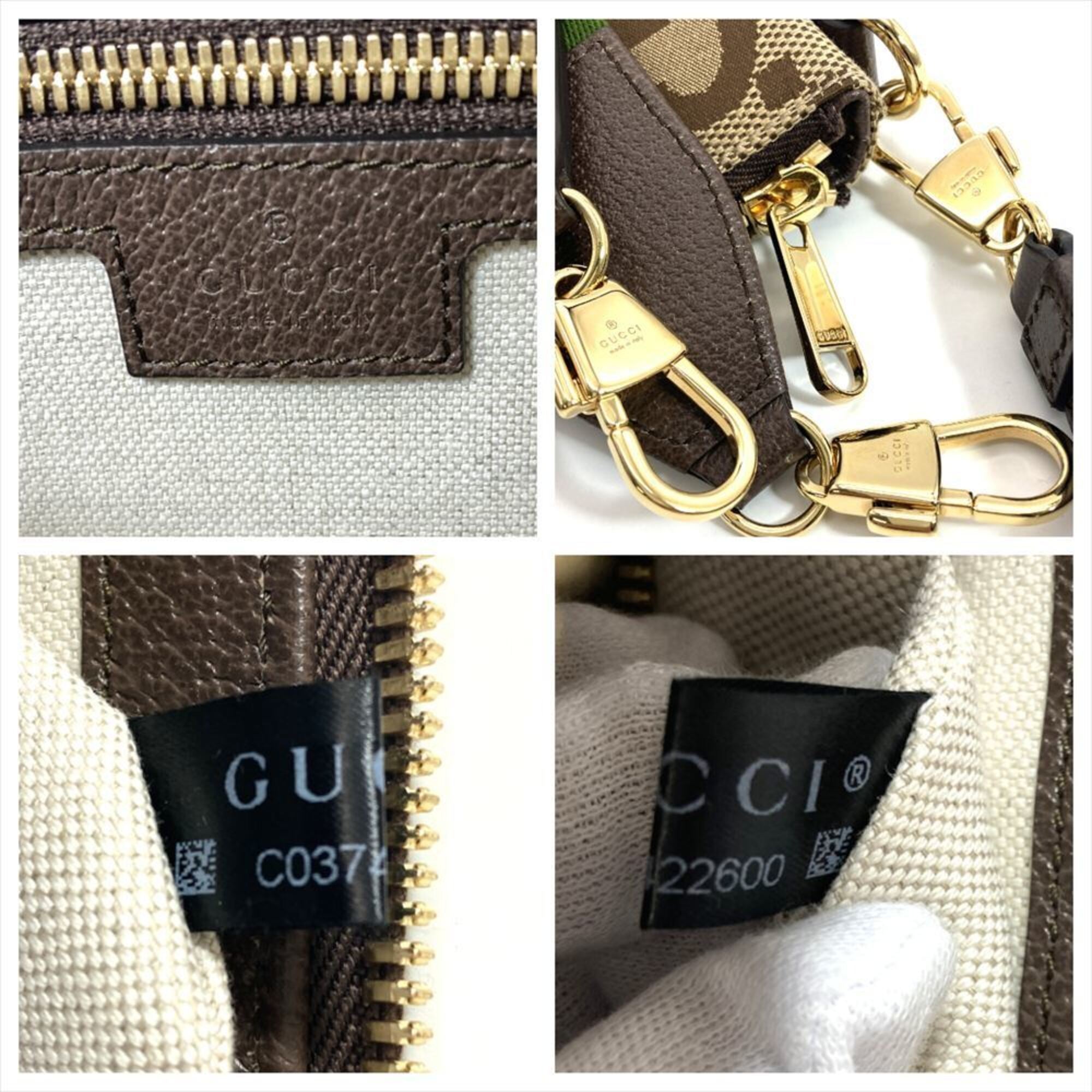 Gucci Beige Gg Canvas Canvas Shoulder Bag (Pre-Owned)