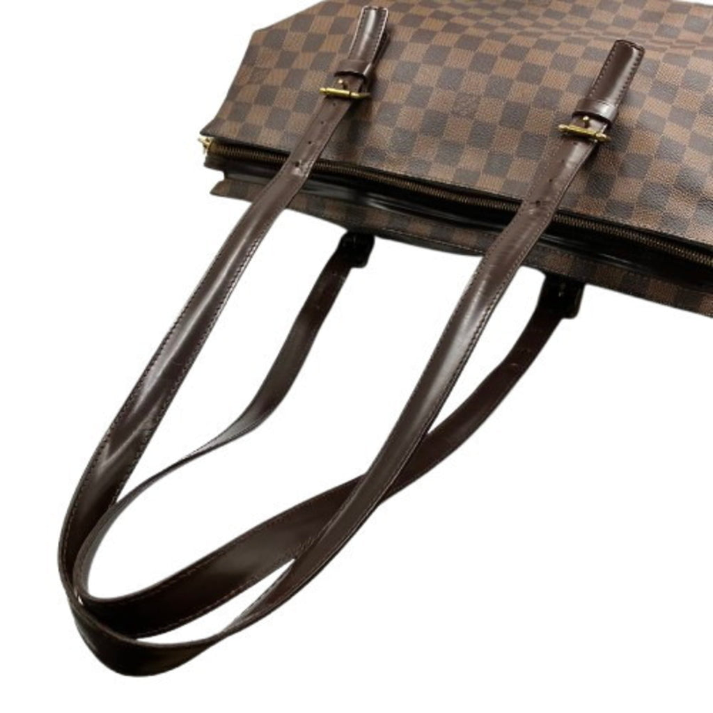 Louis Vuitton Brown Damier Canvas Pvc Tote Bag
